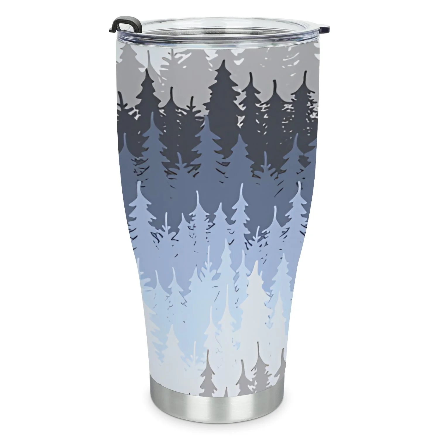 Hidove Stainless Steel Tumbler, Fir Tree Forest Pattern 30oz Leak Proof & Stainless Steel Bottle for Hot & Cold Drinks - Coffee Travel Mug, Water Metal Canteen, Thermal Cup