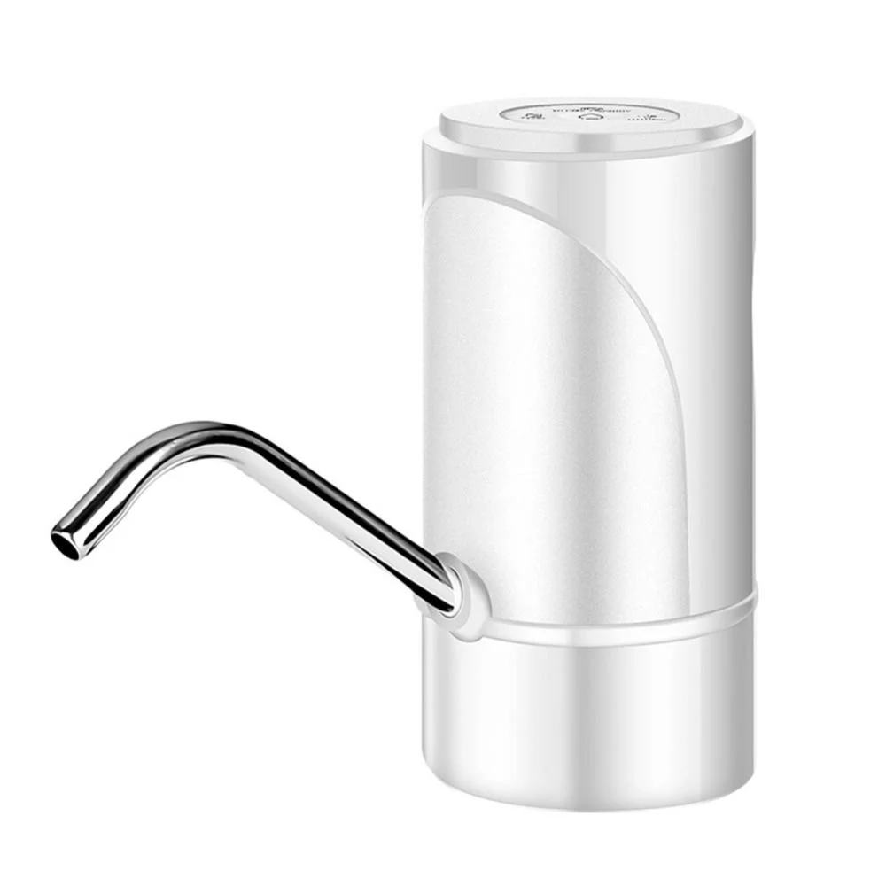 Automatic One Click Switch Electric USB Charge for 4.5-19 Liter Water Pump Dispenser for Water Bottle WHITE