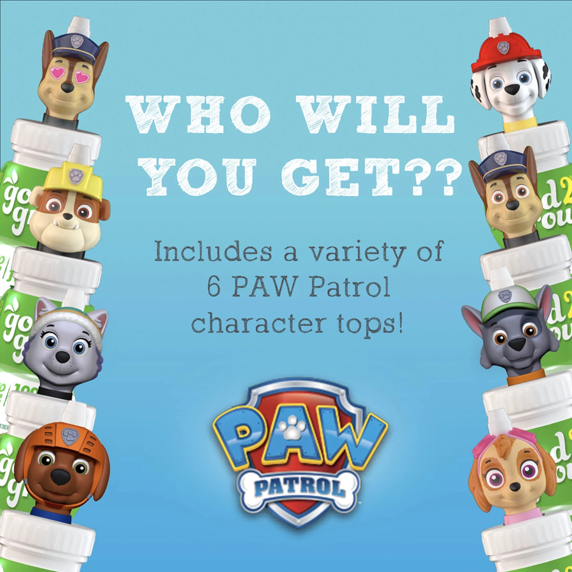 good2grow Character 6 Pack 100% Apple Juice Paw Patrol (Tops Vary), 6oz