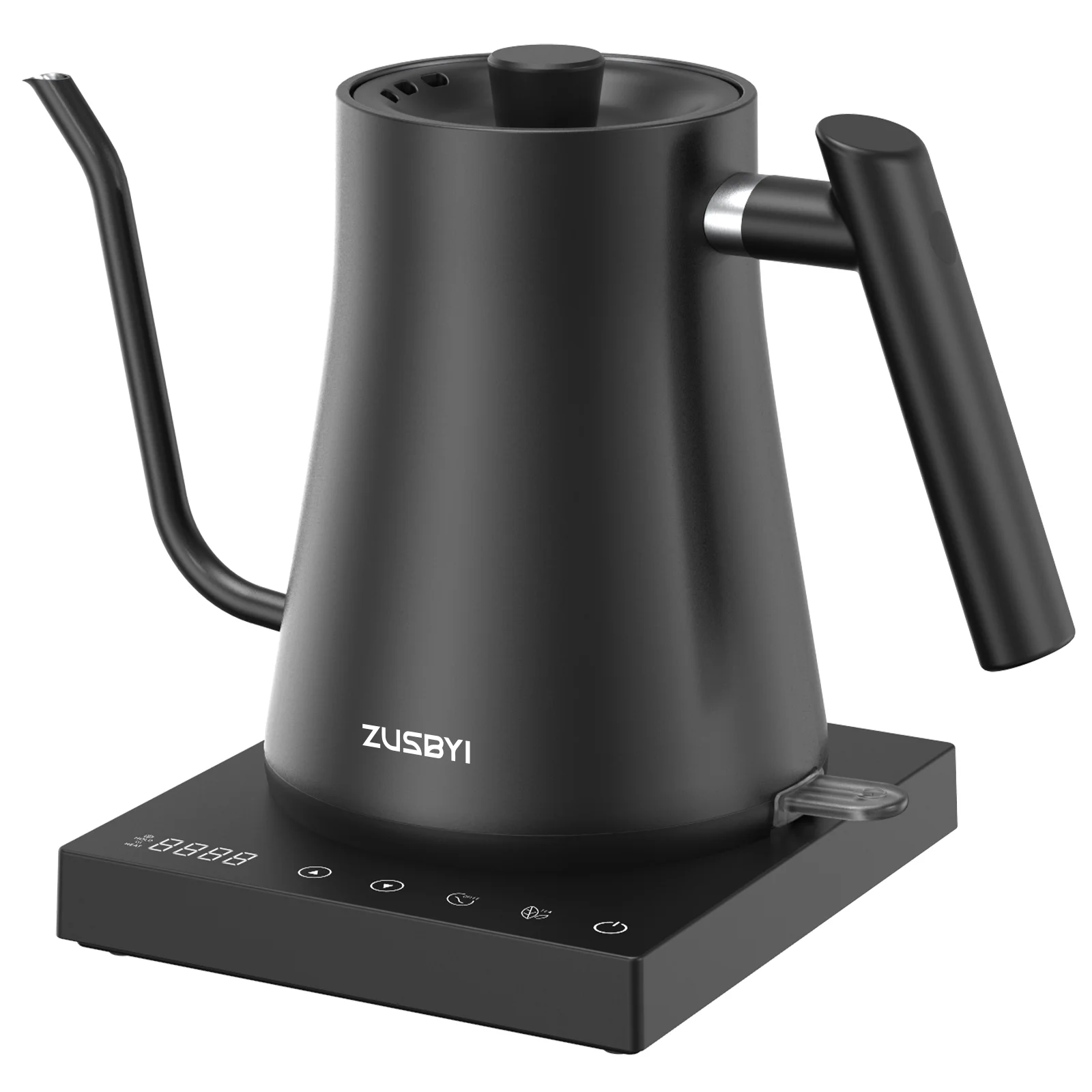 ZUSBYI Electric Gooseneck Kettle(1L), 1500W BPA Free Electric Kettle, Stainless Steel Tea Kettle Coffee Kettle, Electric Hot Water Kettle