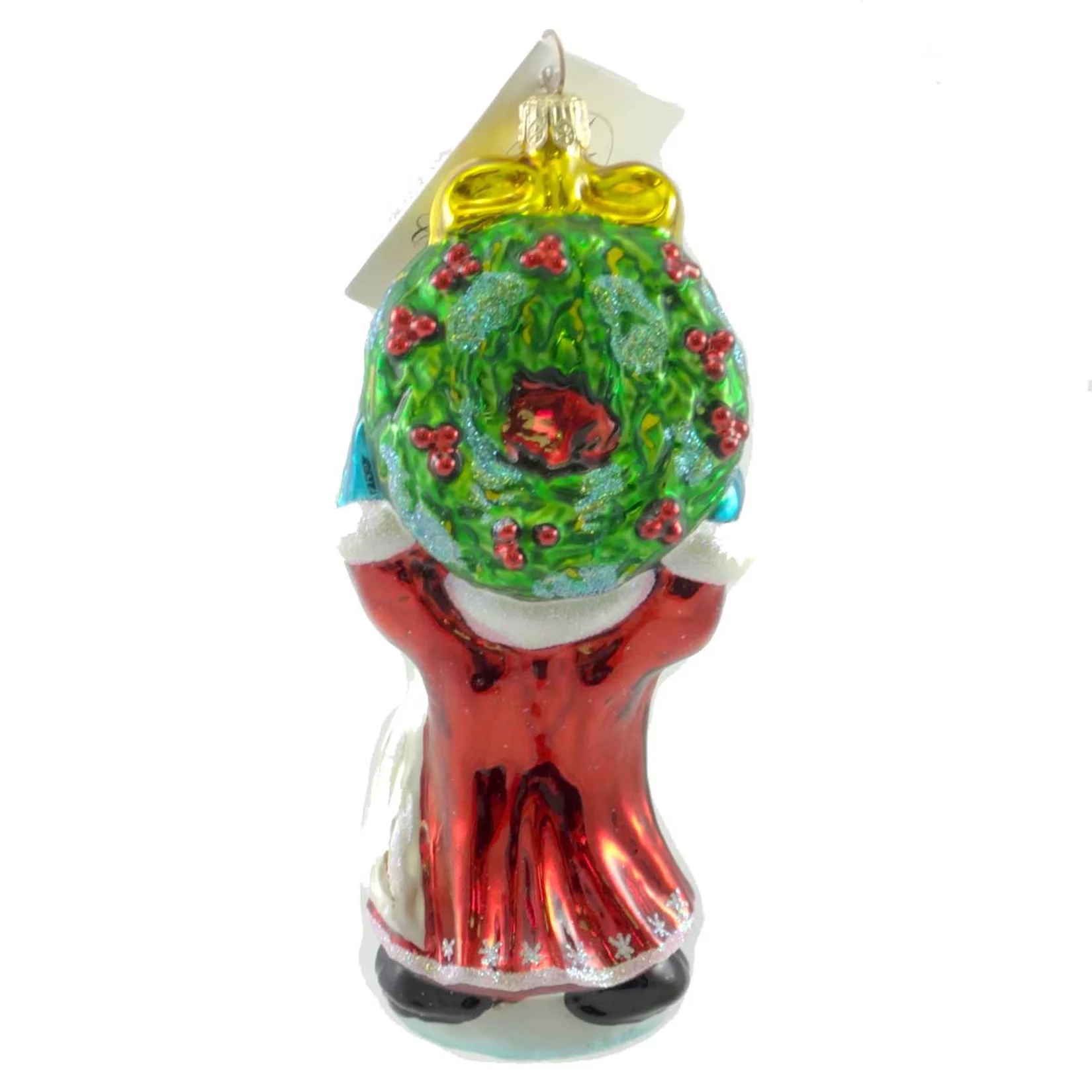 Christopher Radko SANTA JUBILEE Glass Ornament Wreath Christmas