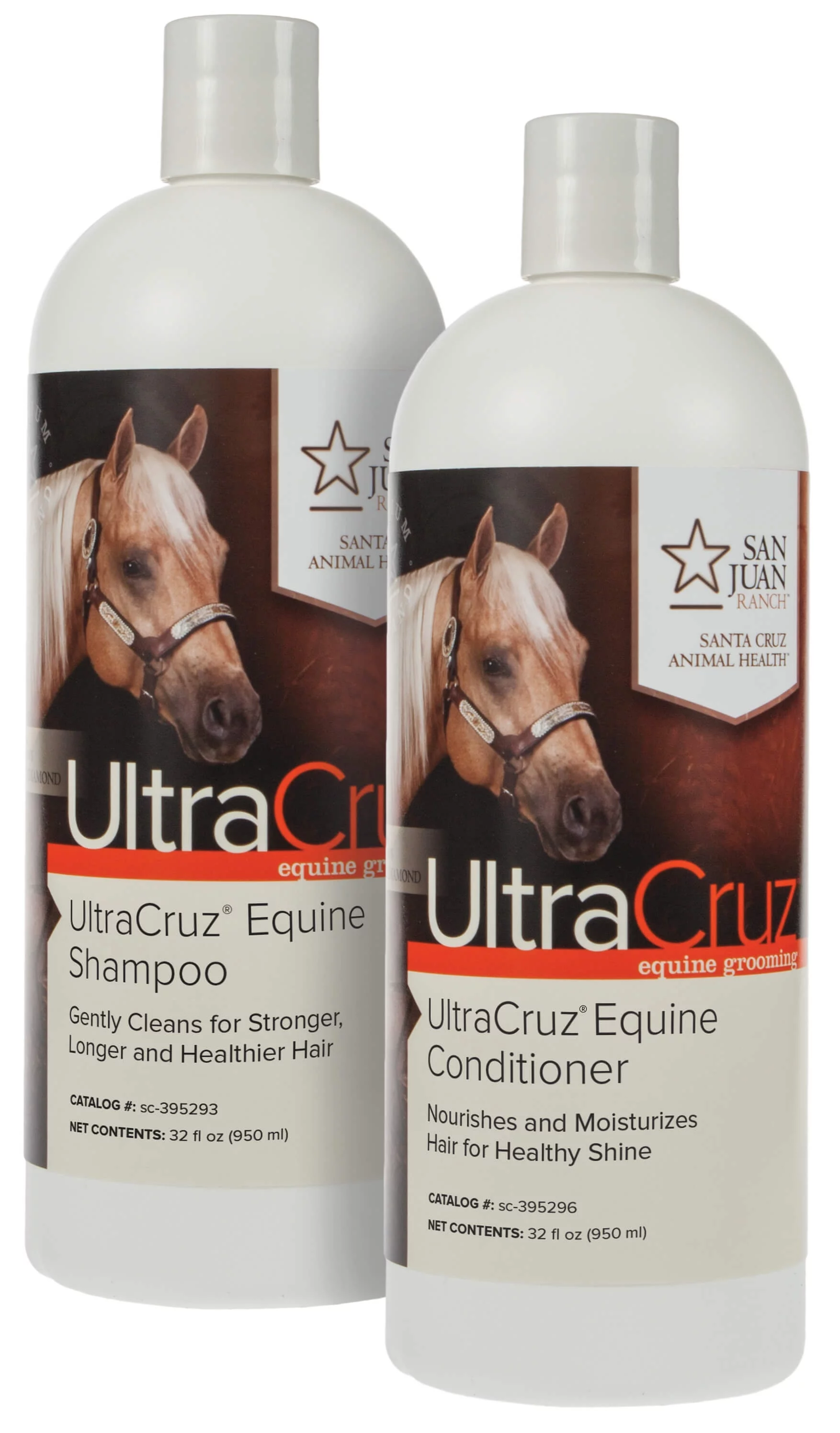 UltraCruz Equine Horse Shampoo and Conditioner Bundle, 32 oz each