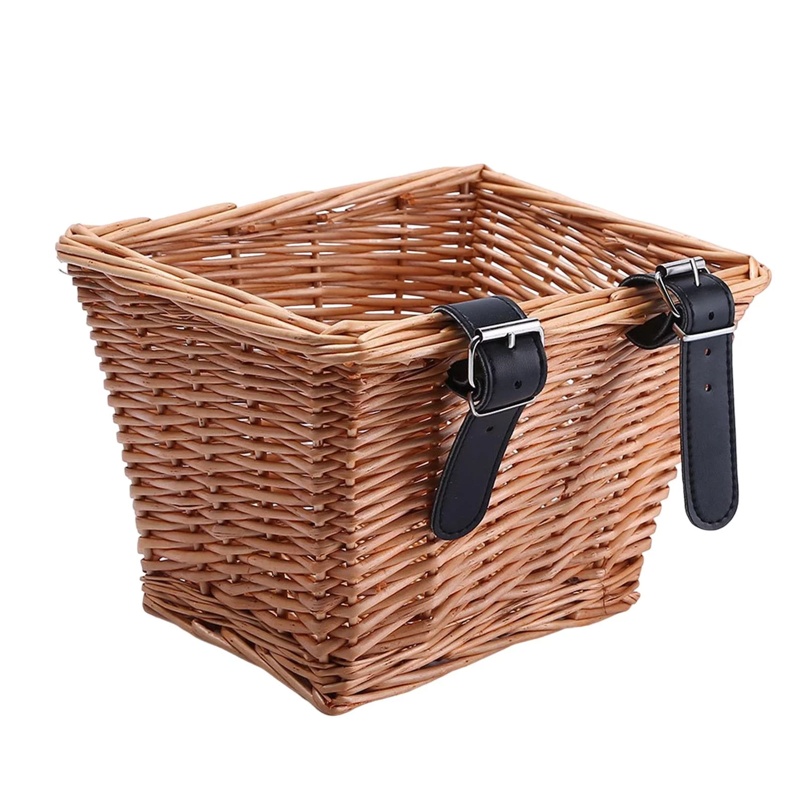 Wicker Bikes Basket Pet Carrier Front Handlebar Comfortable Cat and Dogs Booster Cars Seat Organizer Cargo for Cycling Outdoor Camping