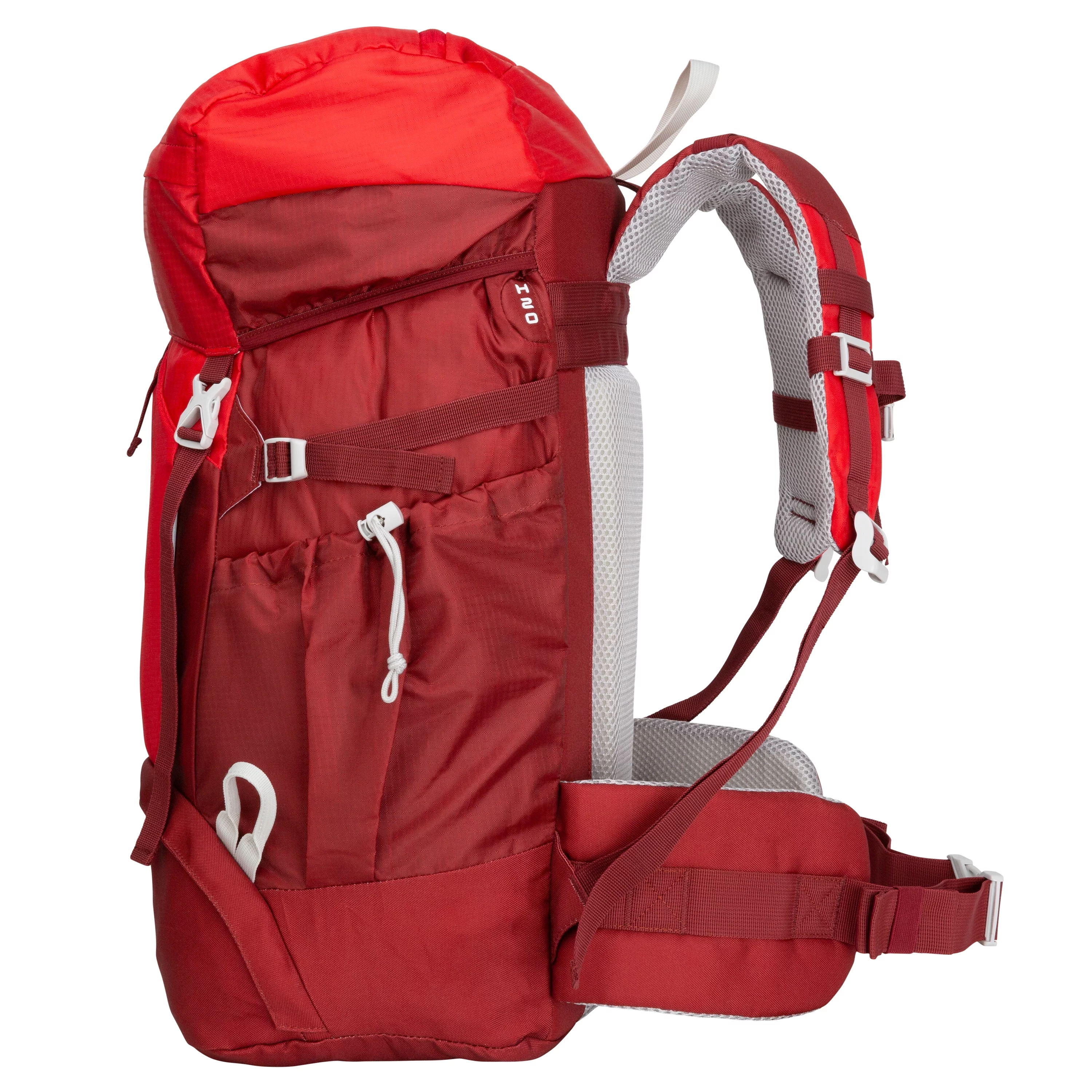 Ozark Trail 47 L Hydration Compatible, Hiking, Camping, Travel Backpack, Red, Unisex