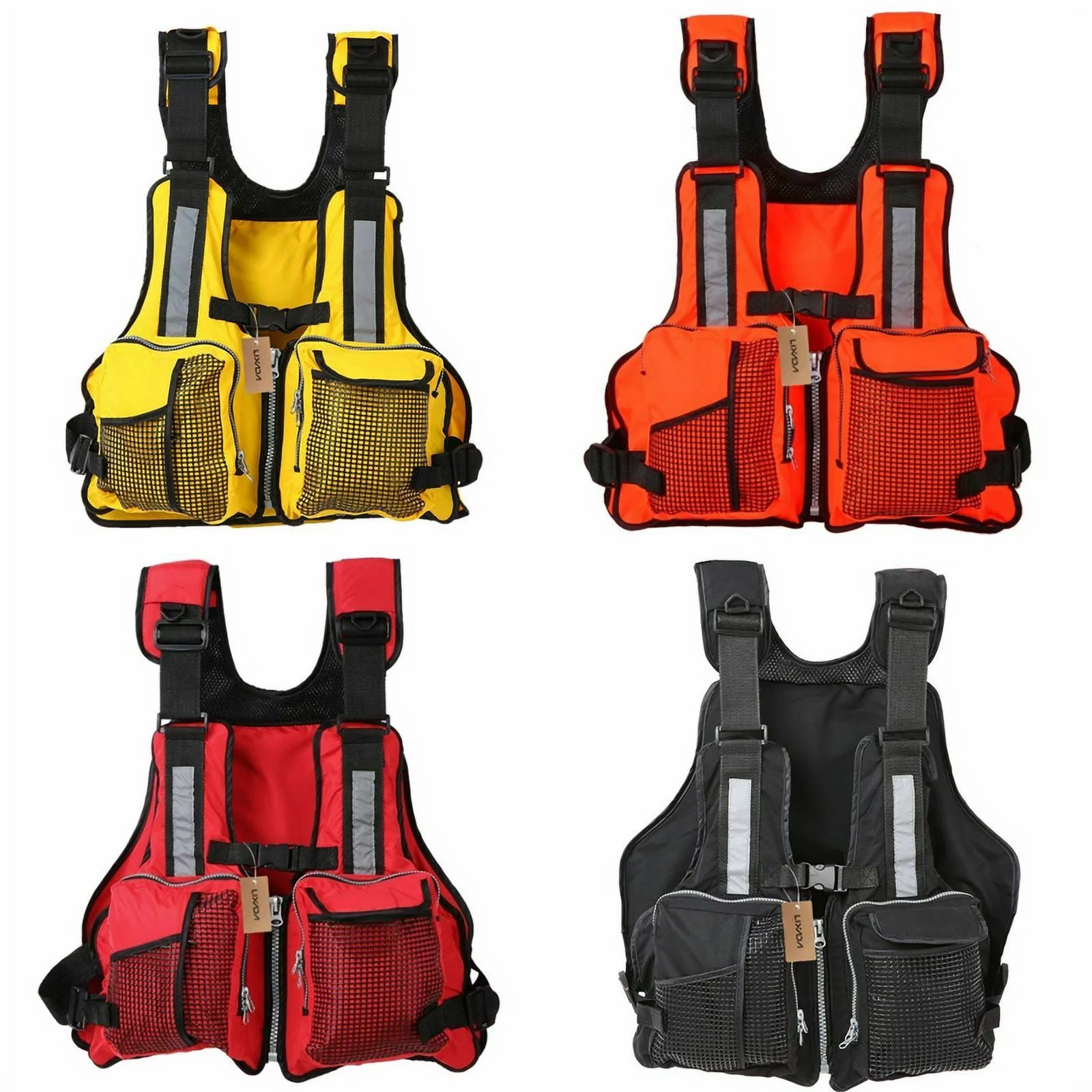 Adult Women Men Adjustable Buoyancy Aid Swimming Boating Sailing Kayak Life Jacket Vest Preservers