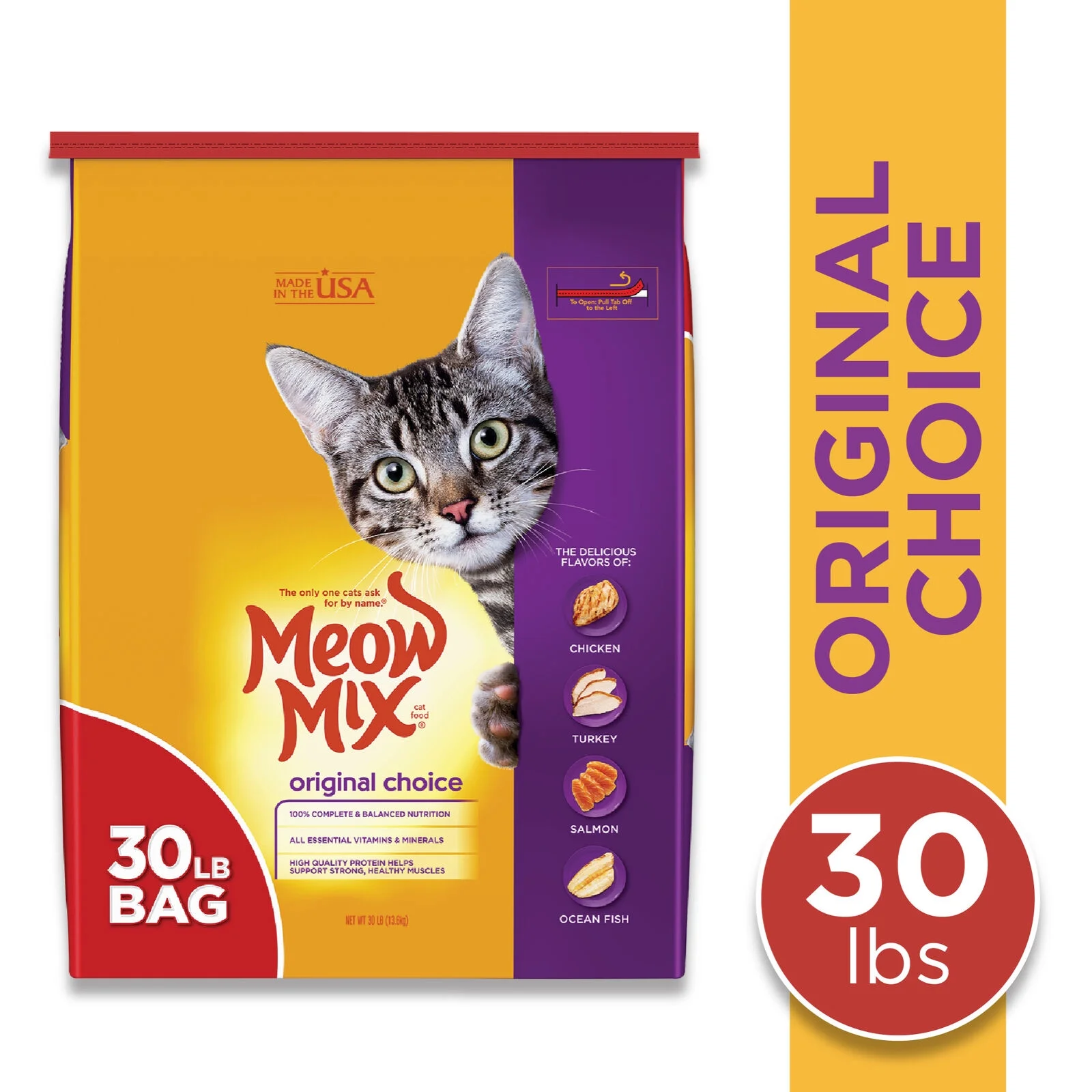 Meow Mix Complete Balanced Nutritious Delicious Dry Cat Food 22 lbs.