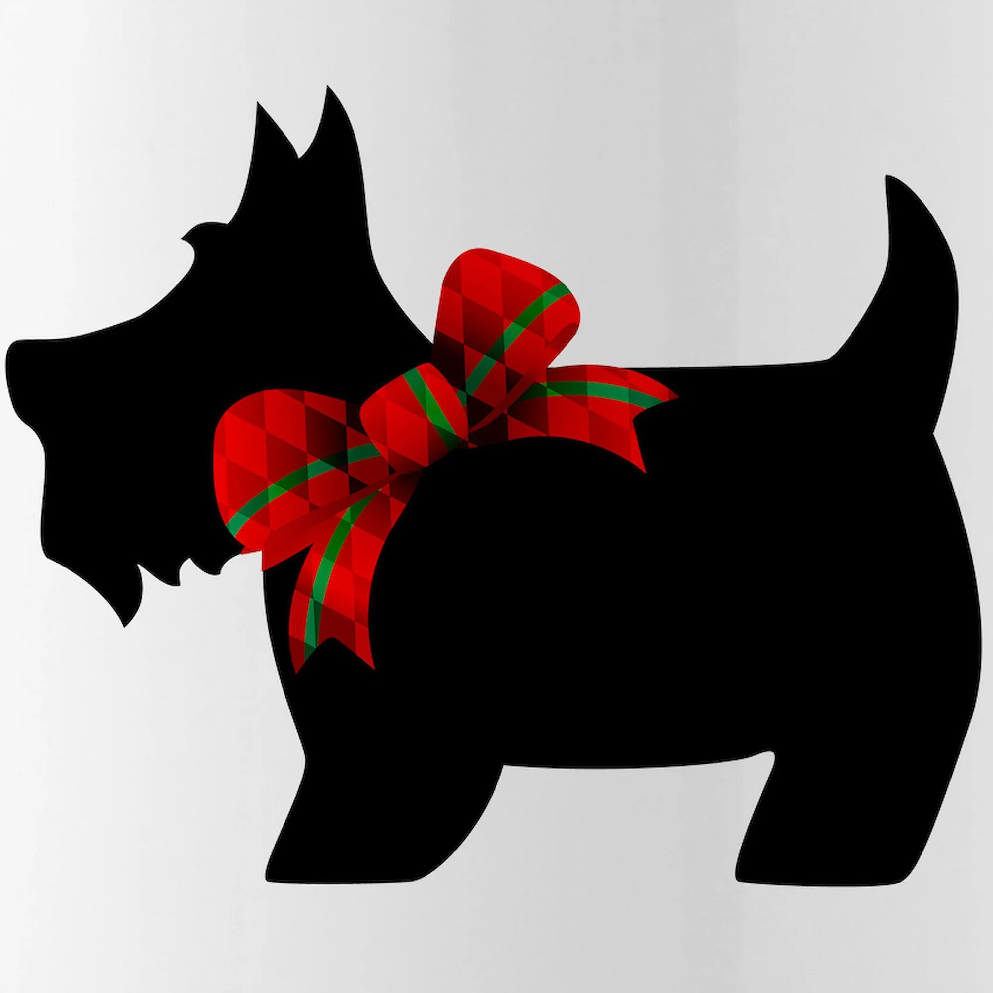 CafePress - Scottie Dog With Bow Water Bottle - Stainless Steel Water Bottle, Sports Bottle, 1.0L