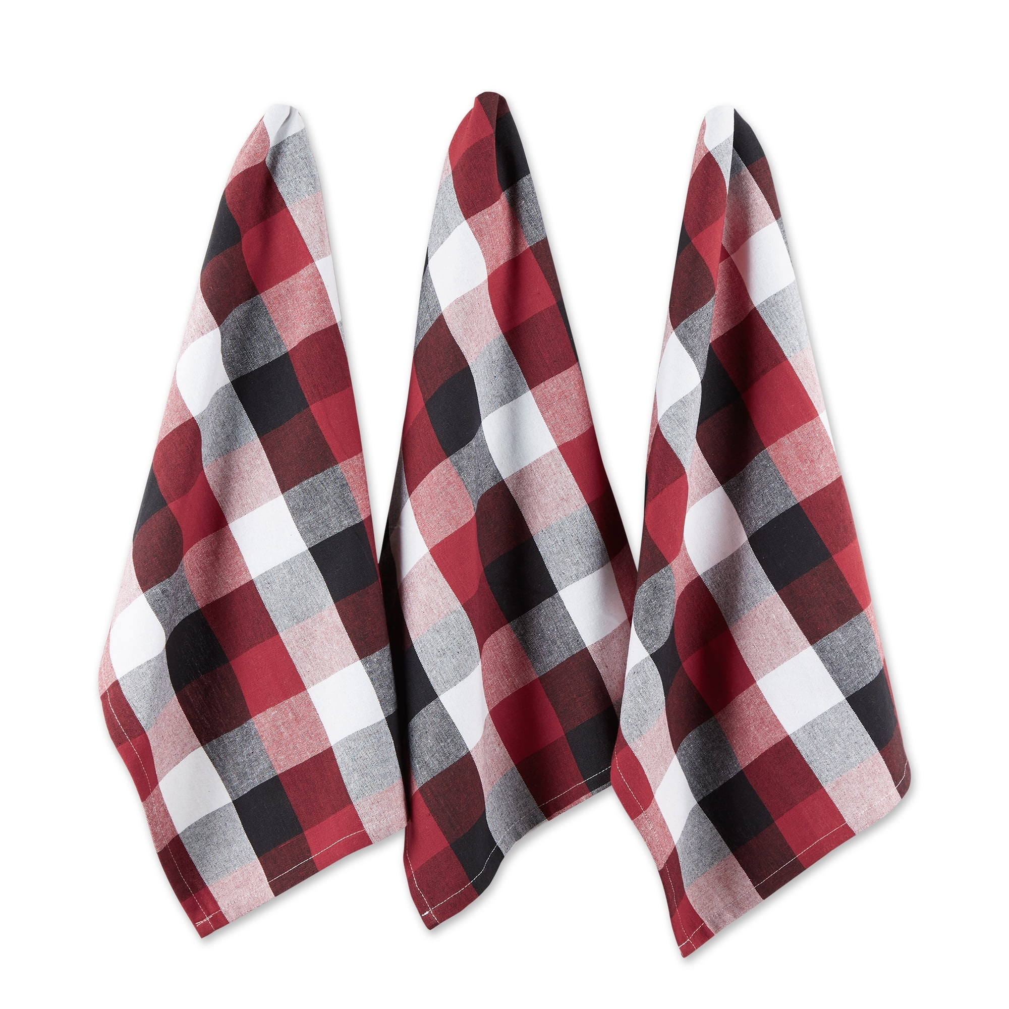 Contemporary Home Living Checkered Dishtowels - 28