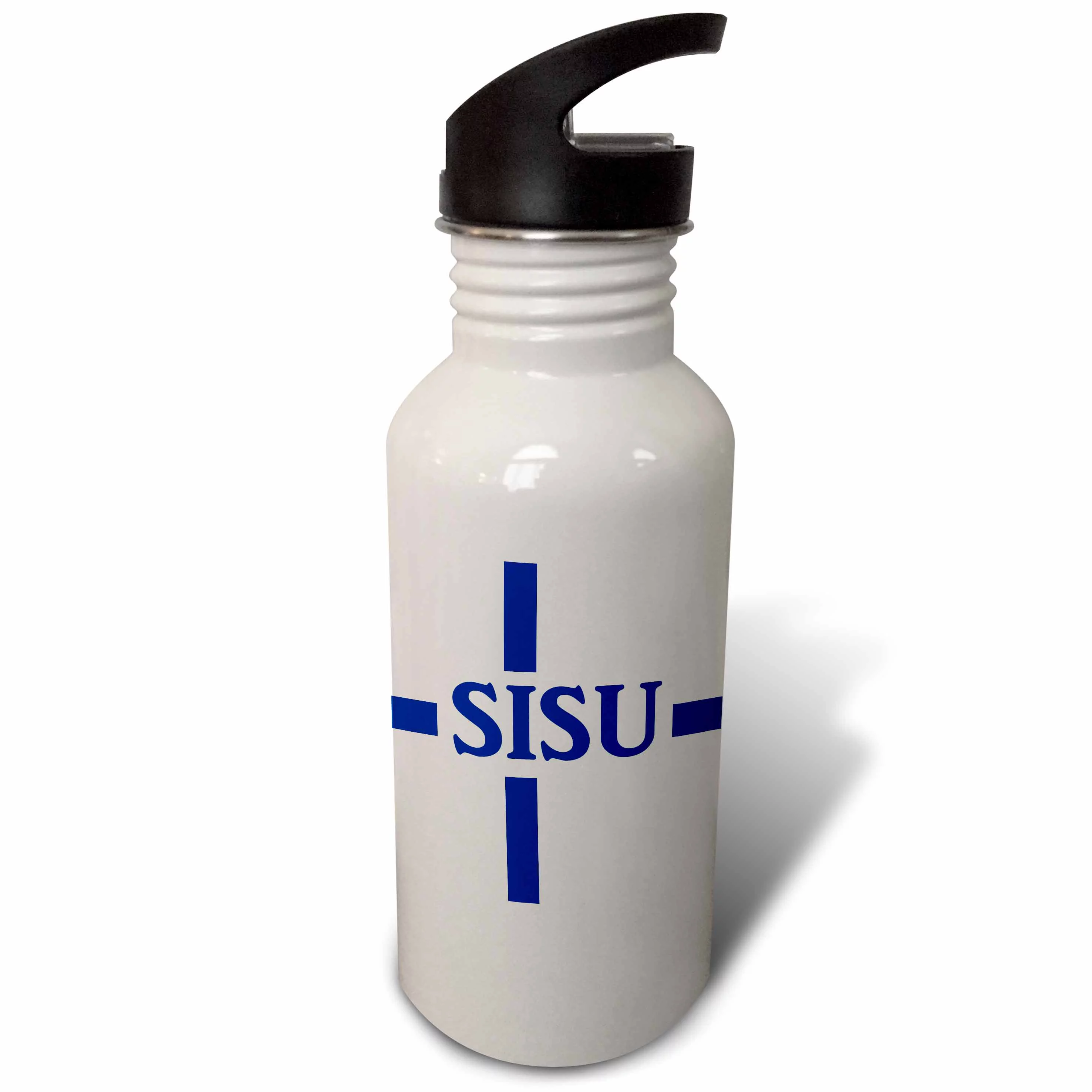 Sisu - Finnish word for stoic strength of will - Finland design Flip Straw 21oz Water Bottle wb-321408-2