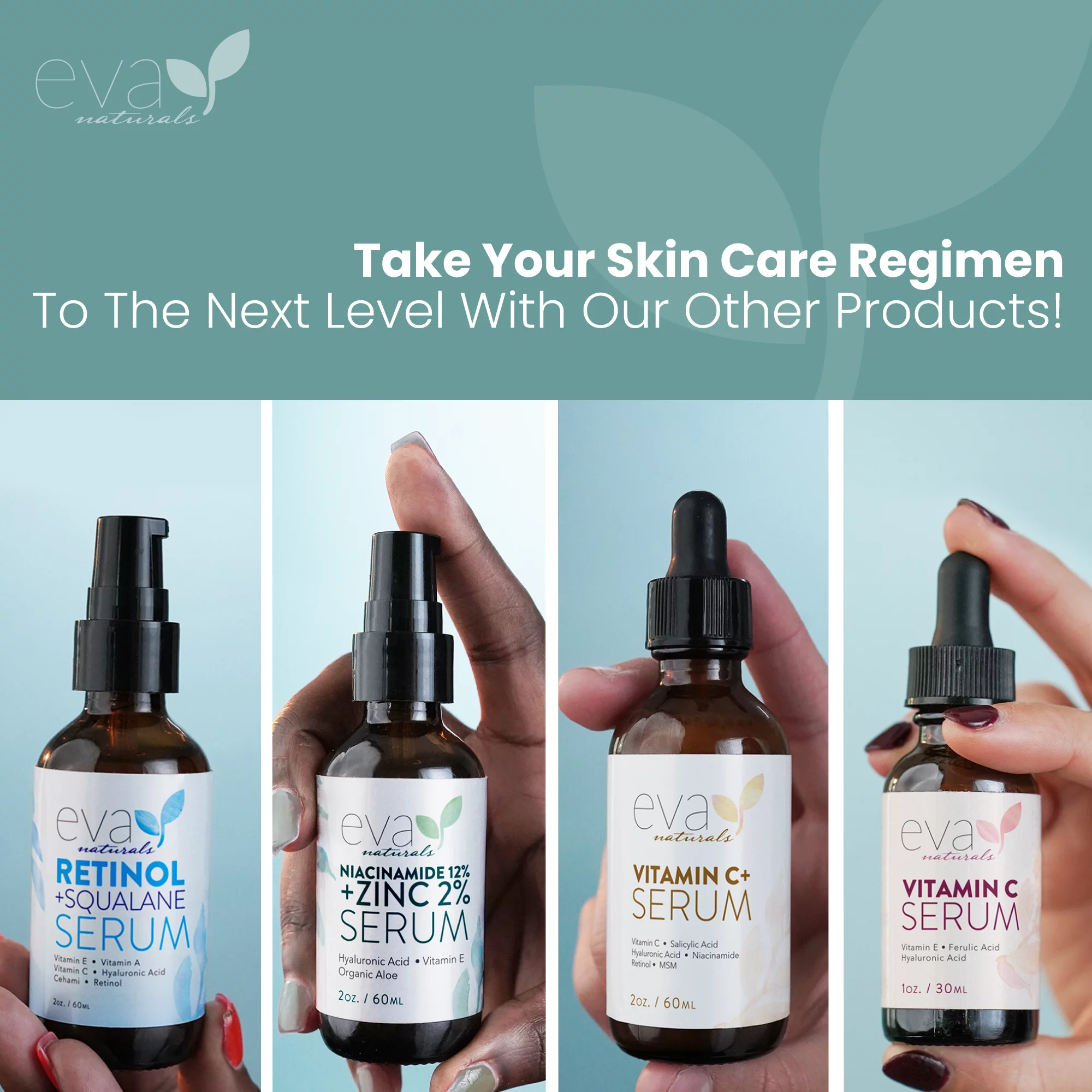 Eva Naturals Retinol Cream Moisturizer Anti-Wrinkles and Fine Lines (White) (1.7 oz)