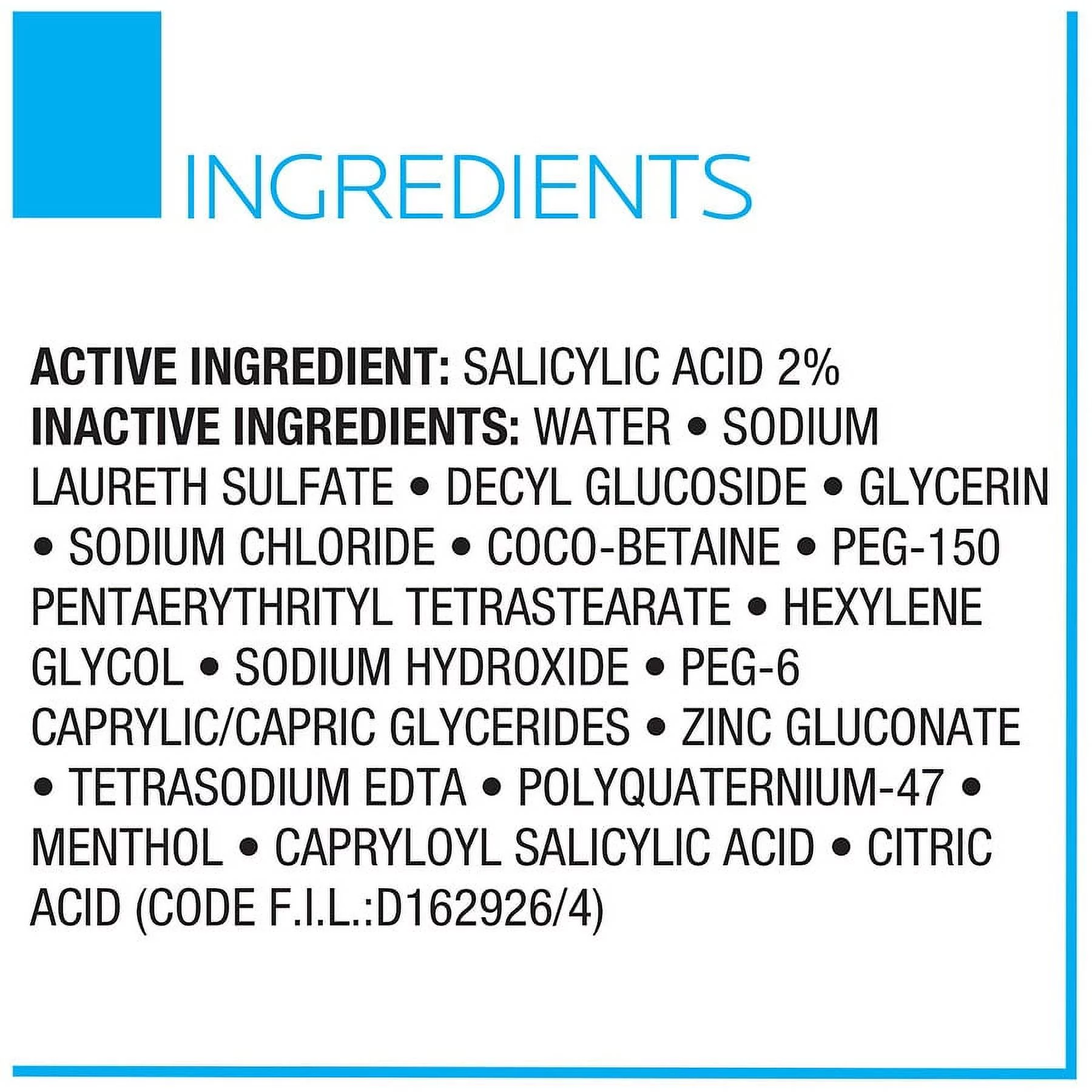 La Roche - Posay Effaclar Medicated Gel Acne Face Wash with Salicylic Acid