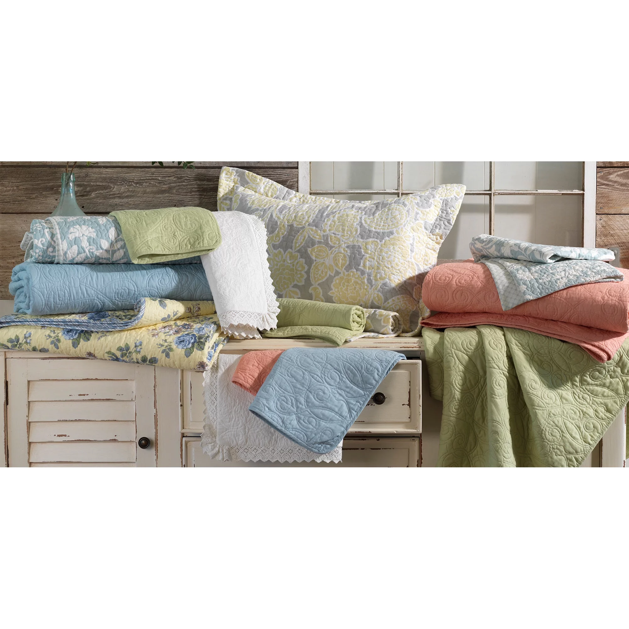 laura ashley linley quilt set, king