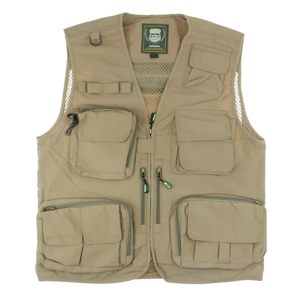 Multi Pocket Waistcoat, Fishing, Photography, Outdoor, , Vest Jacket, Made Of Cotton Fiber, Lightweight, Durable To Use XL