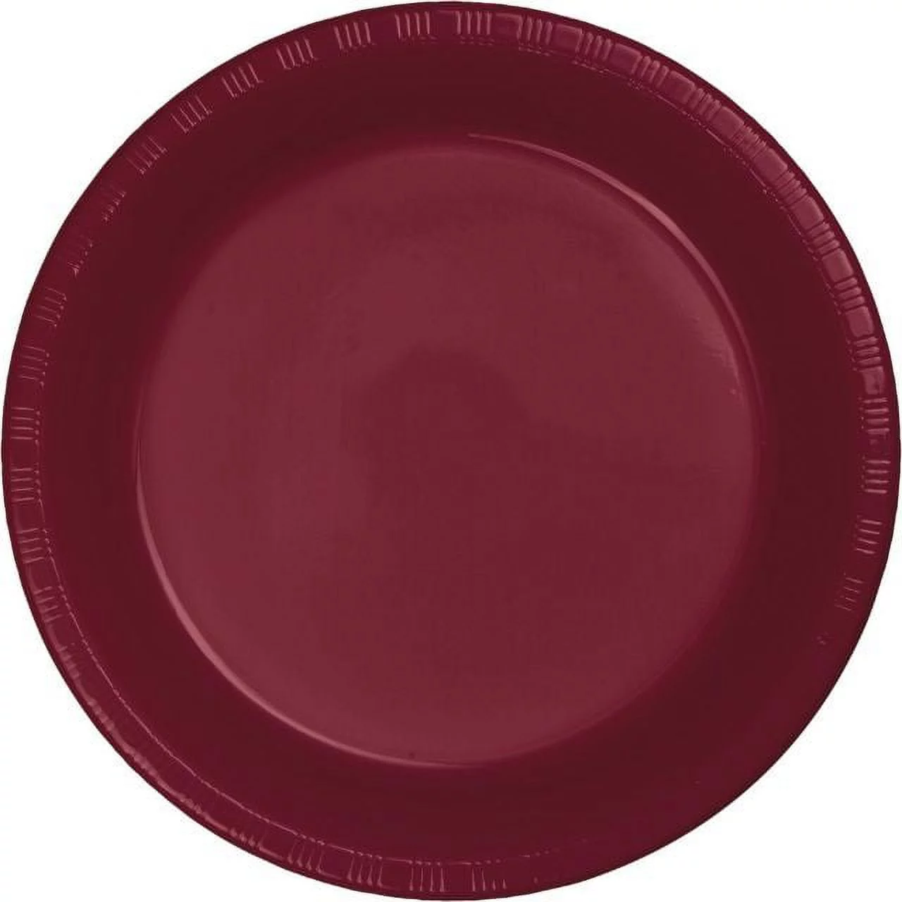 Touch Of Color Burgundy 10-inch Plastic Plates 20 Per Pack