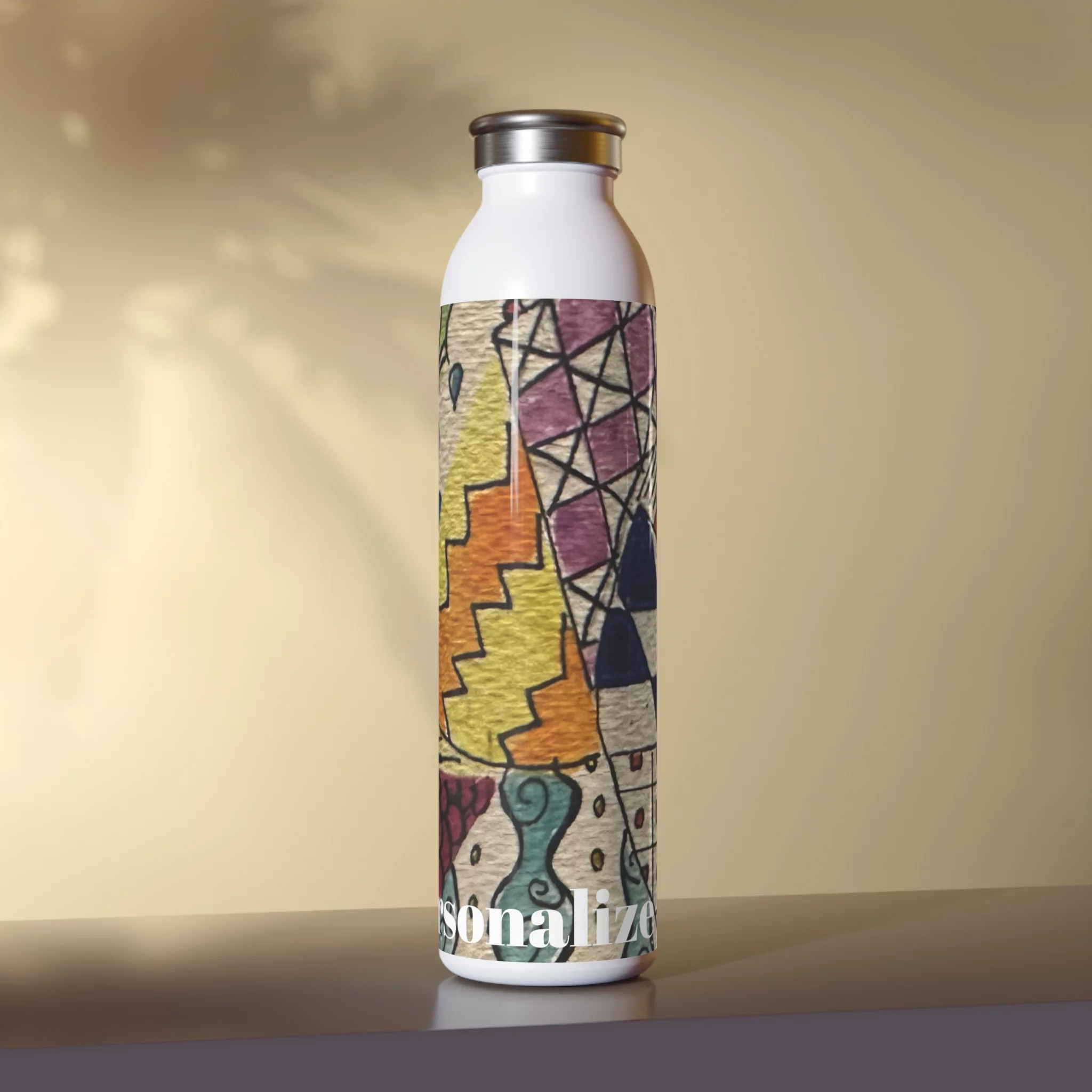 Zentangle Slim Water Bottle (20oz)