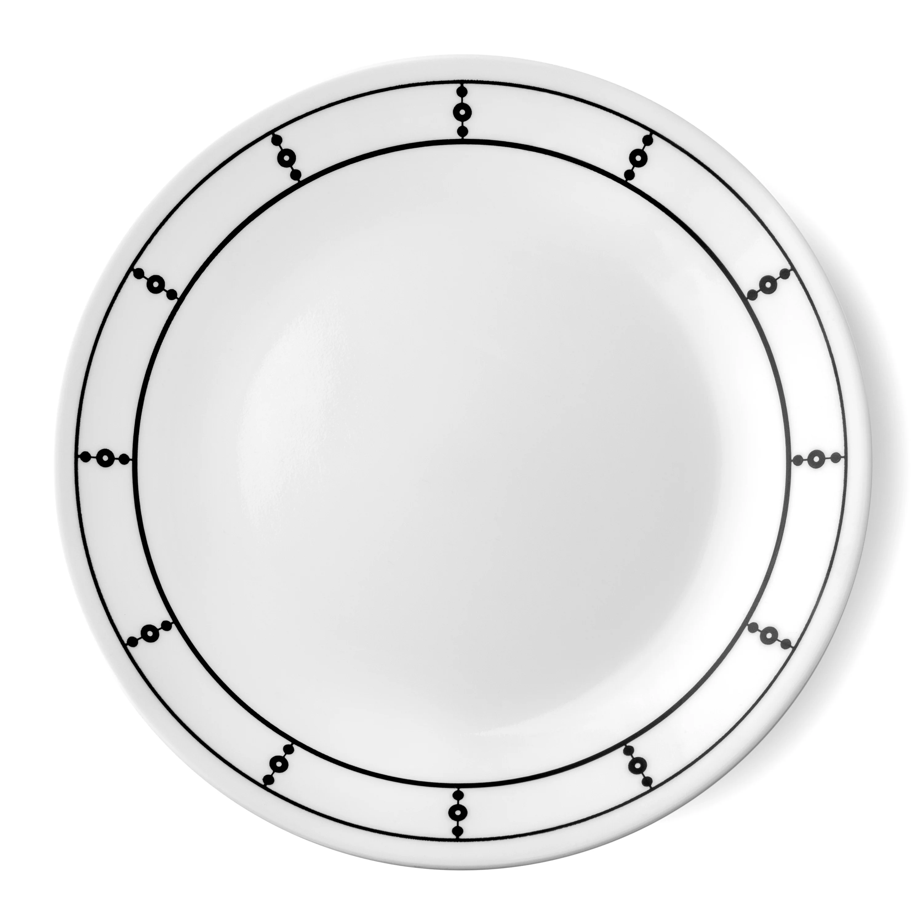 Corelle Livingware Black and White Pearls 8.5
