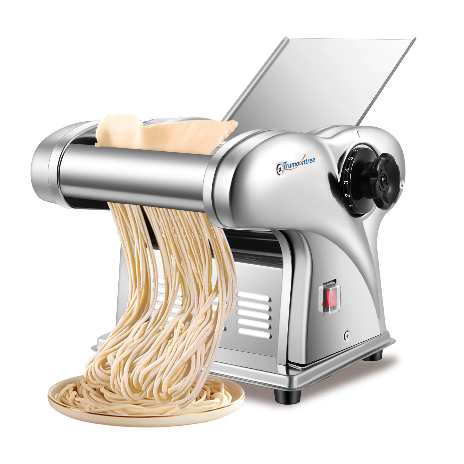 Trumoontree Electric Pasta Maker Noodle Maker Pasta Making Machine Stainless Steel US 110V for Family Use 3 Blades Type