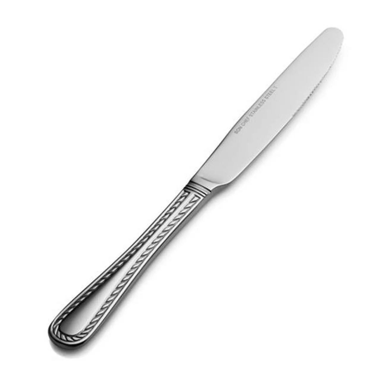 Bon Chef Amore Regular Solid Handle Dinner Knife - Pack of 12