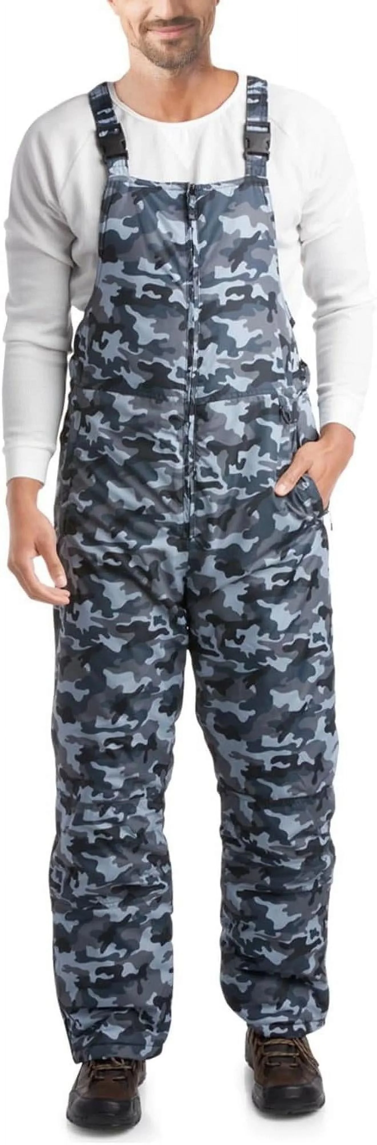 Arctic Hero Men’s Snow Bib – Insulated Waterproof Snow Pants Ski/Snowboard Overalls (S-2XL)