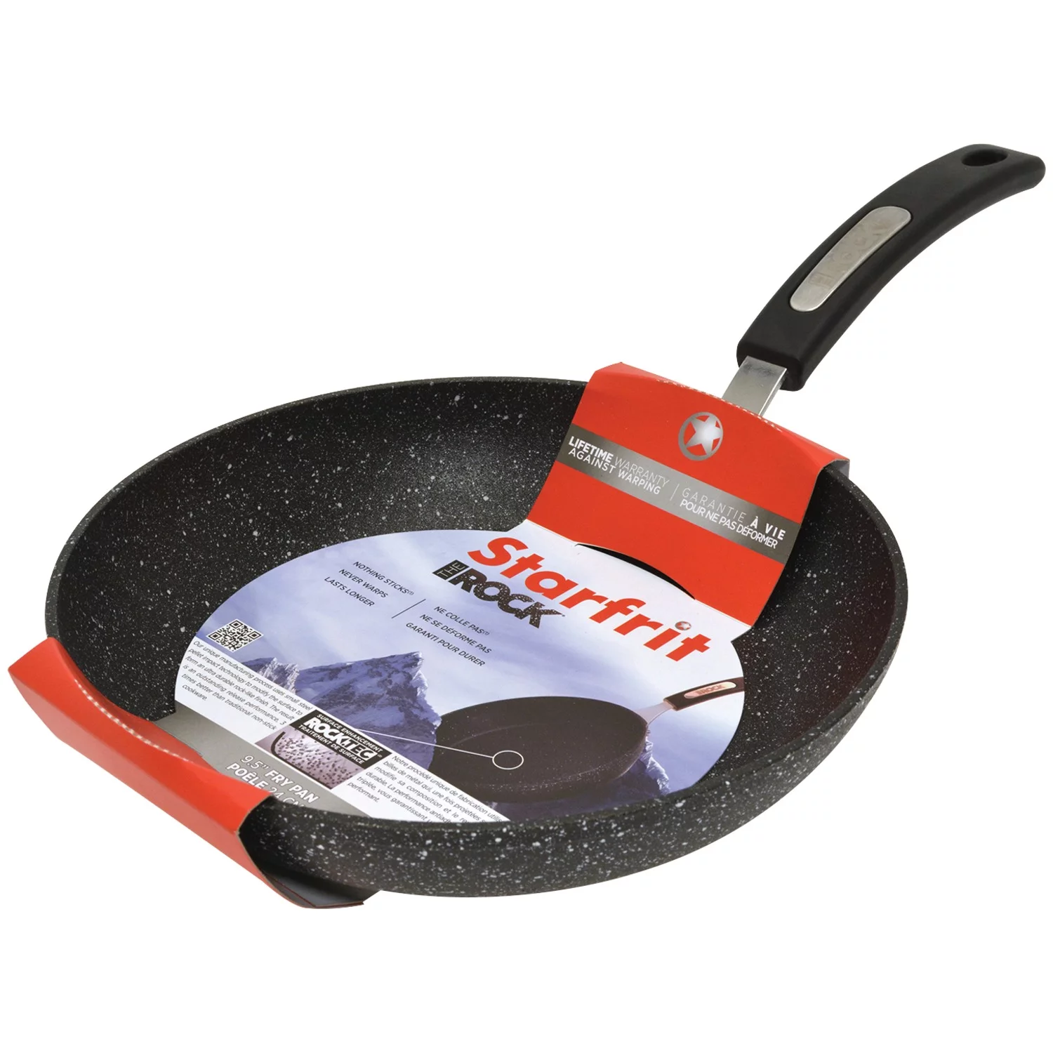 THE ROCK by Starfrit Fry Pan with Bakelite Handle, 9.5