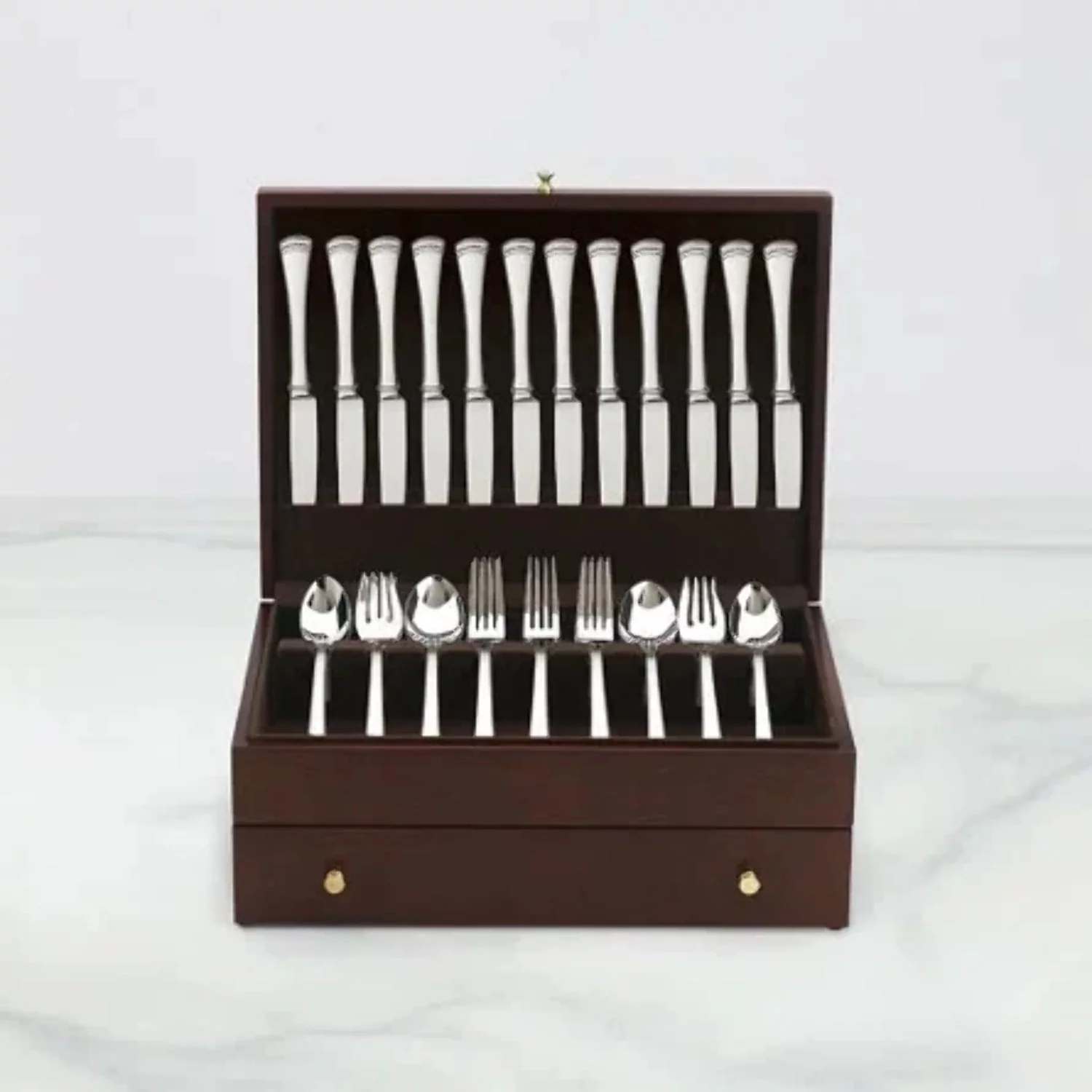 Lenox Mahogany Flatware Chest