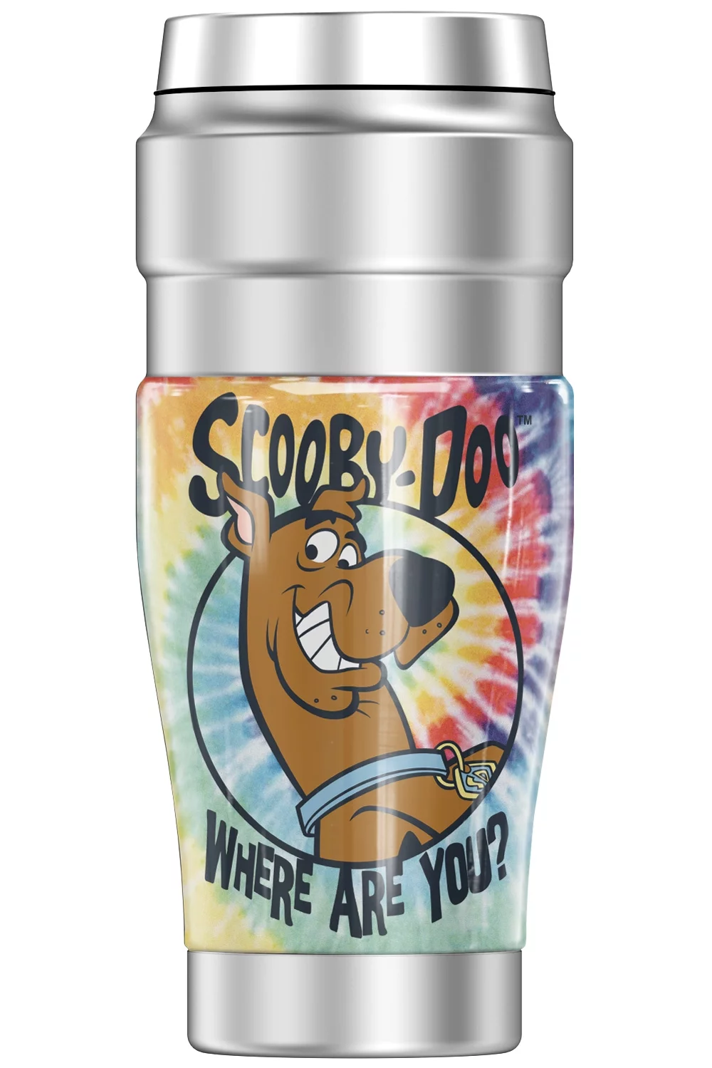 Scooby-Doo Tie Dye THERMOS STAINLESS KING Stainless Steel Travel Tumbler, Vacuum insulated & Double Wall, 16oz