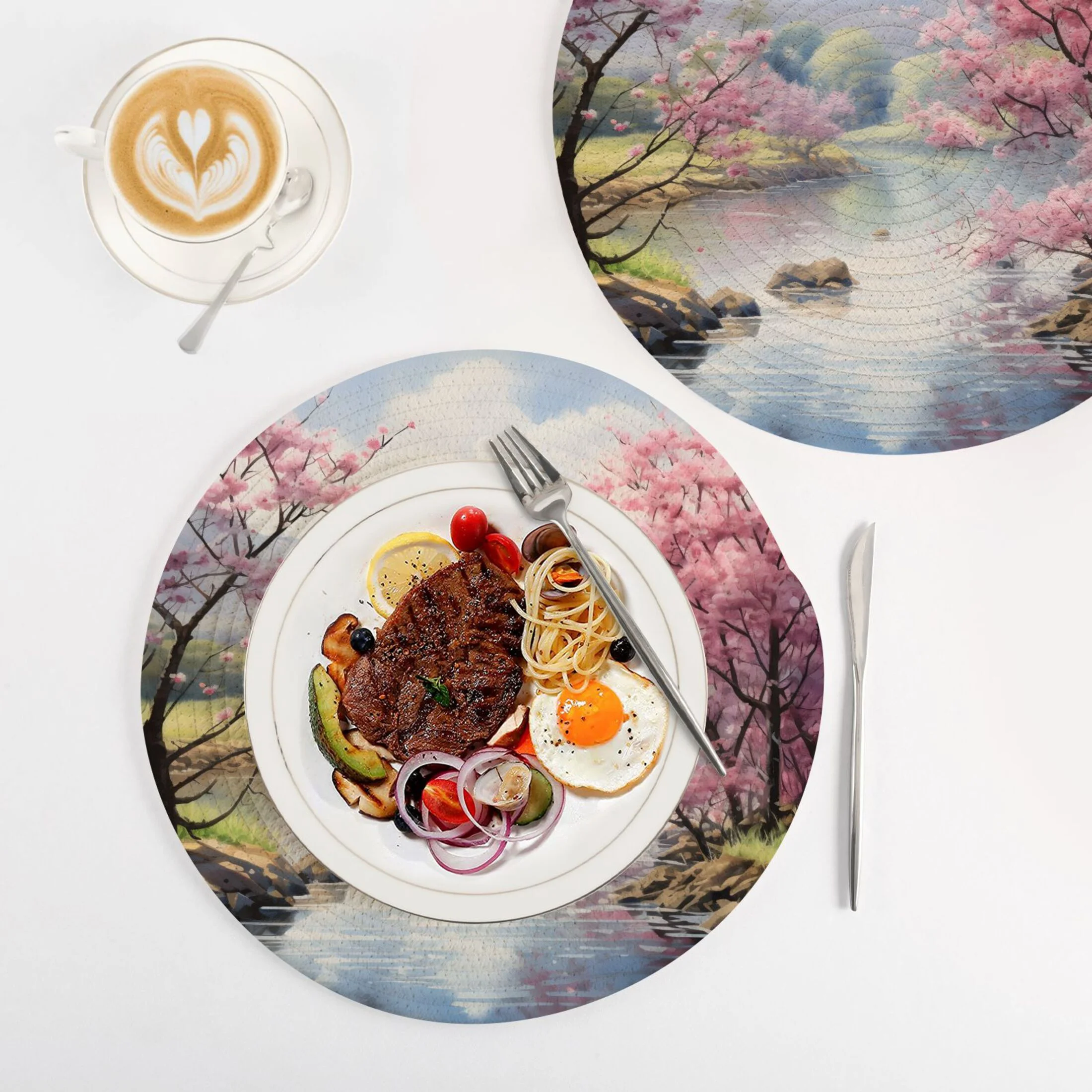 Abstract Flowers and Trees 3 PCs Pot Holders Trivets Kitchen 15