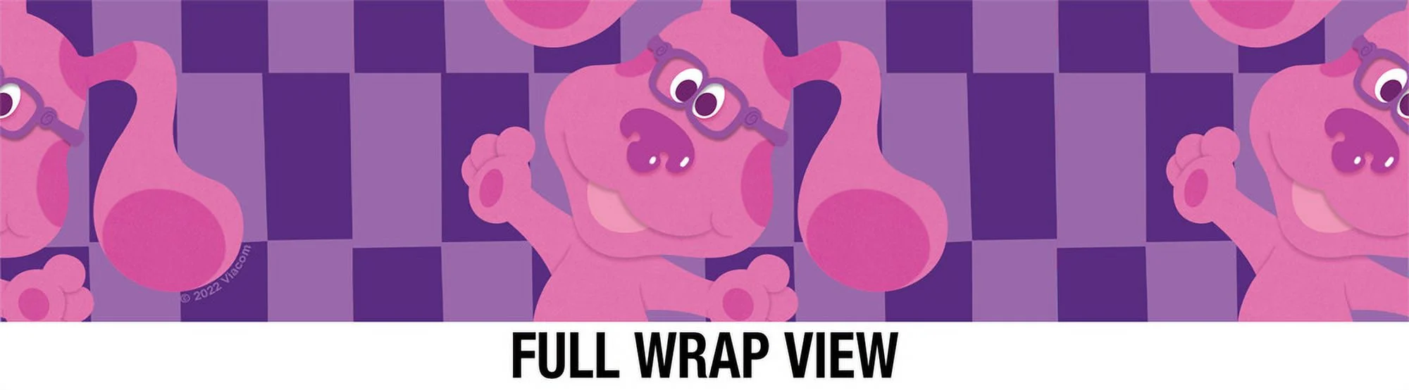 Blues Clues Official Blue'S Clues Large Magenta 12 oz Stemless Tumbler, Stainless Steel Travel Cup|Lake Tumbler|Insulated with Leak Resistant Slide-Lock Lid