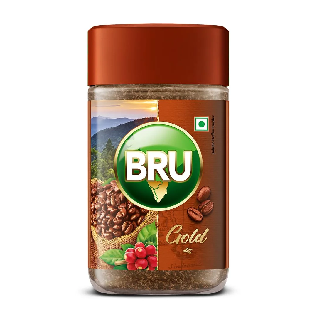 Bru Gold Freeze Dried 55G, Powder, Glass Bottle, Coffee