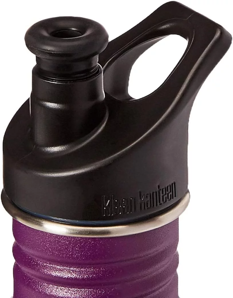 Klean Kanteen Classic Stainless Steel Singel Wall Non-Insulated Water Bottle with Sport Cap Winter Plum 27oz