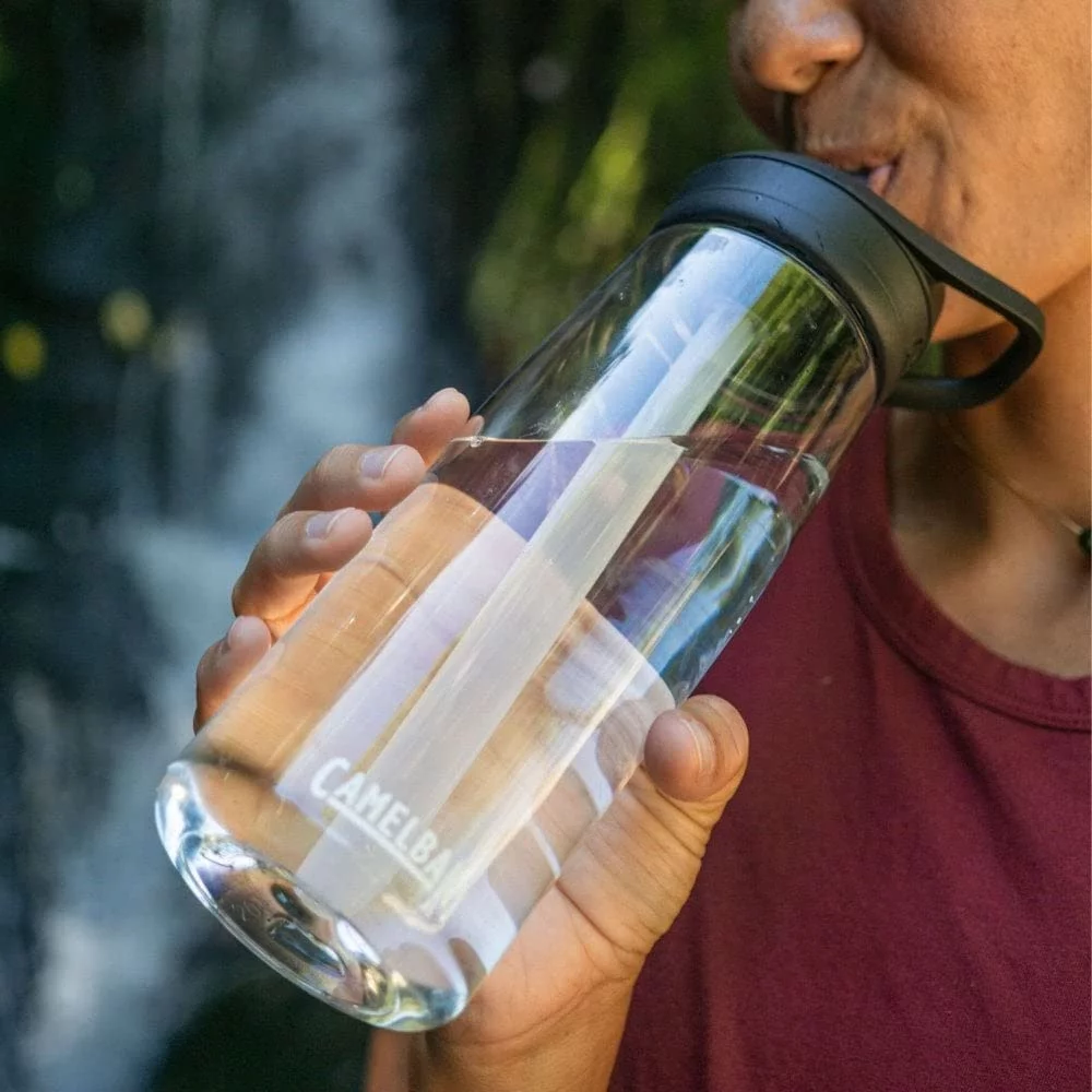 CamelBak eddy+ Water Bottle with Tritan Renew – Straw Top 32oz, Clear