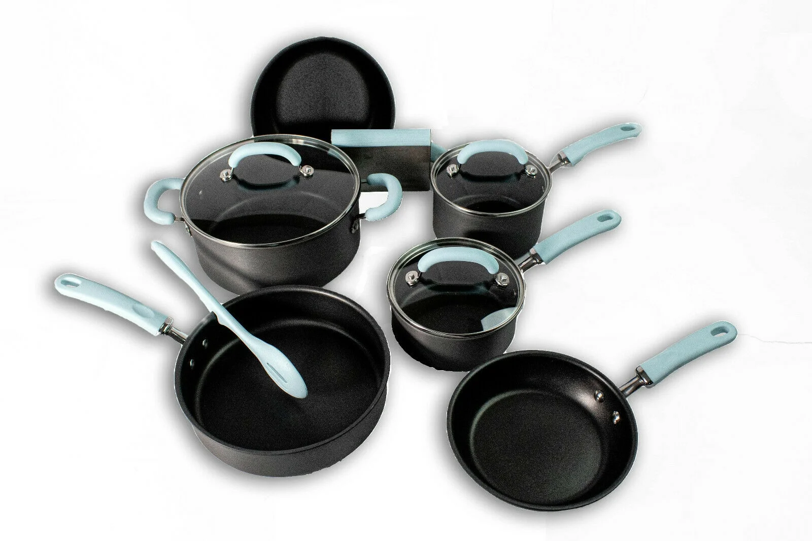 Rachael Ray 11-Piece Hard Anodized Aluminum Cookware Set, Gray