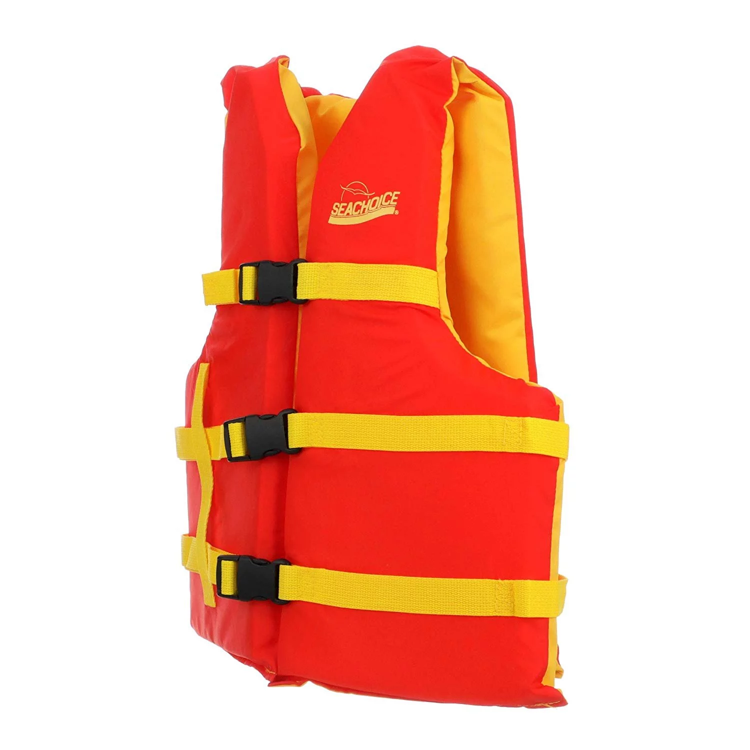 SEACHOICE PROD Universal Life Vest, Orange/Yellow, 30