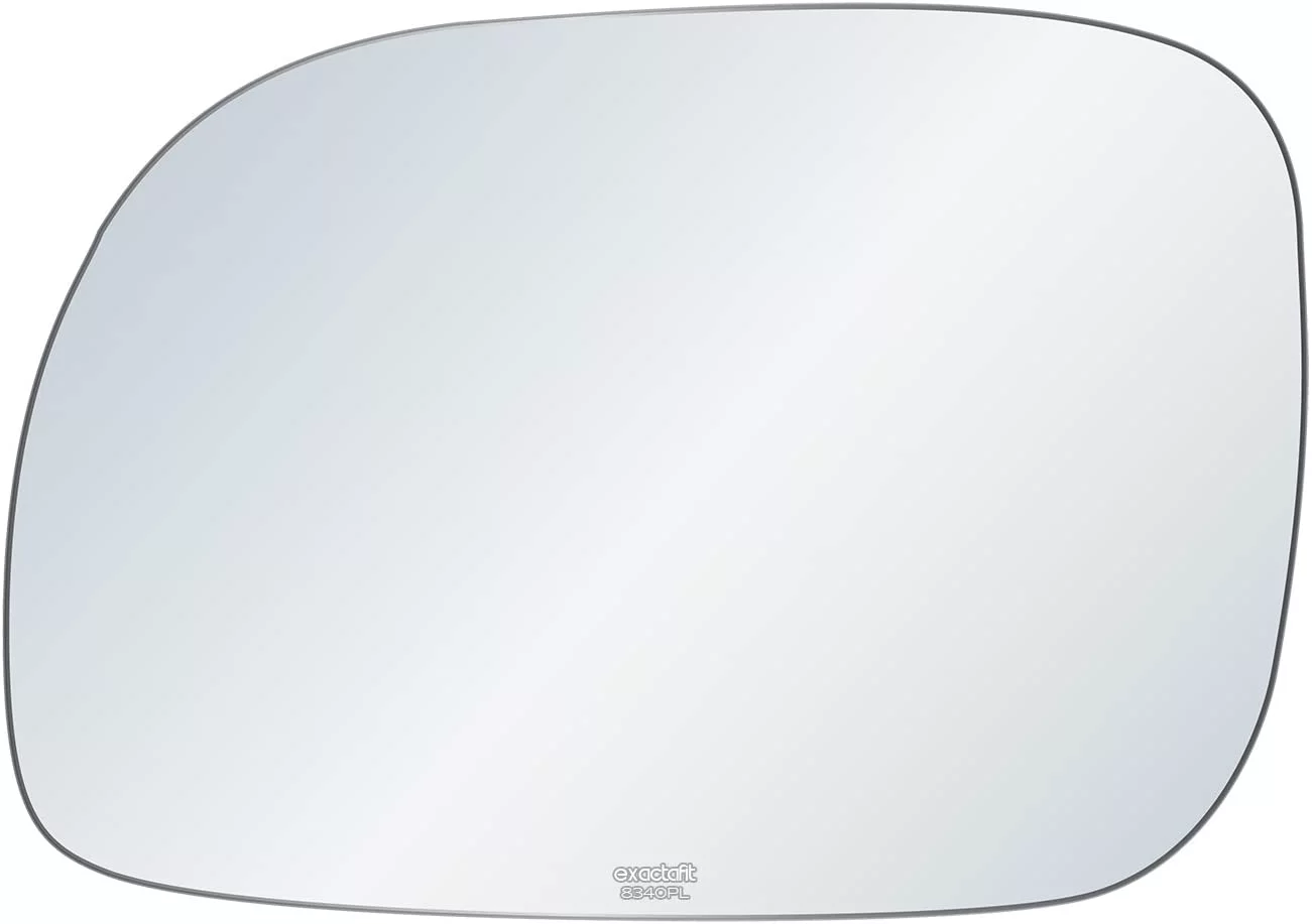 exactafit 8340PL Driver Side Mirror Left Hand Glass Replacement Fits Voyager, Grand Voyager, Town & Country, Caravan, Grand Caravan