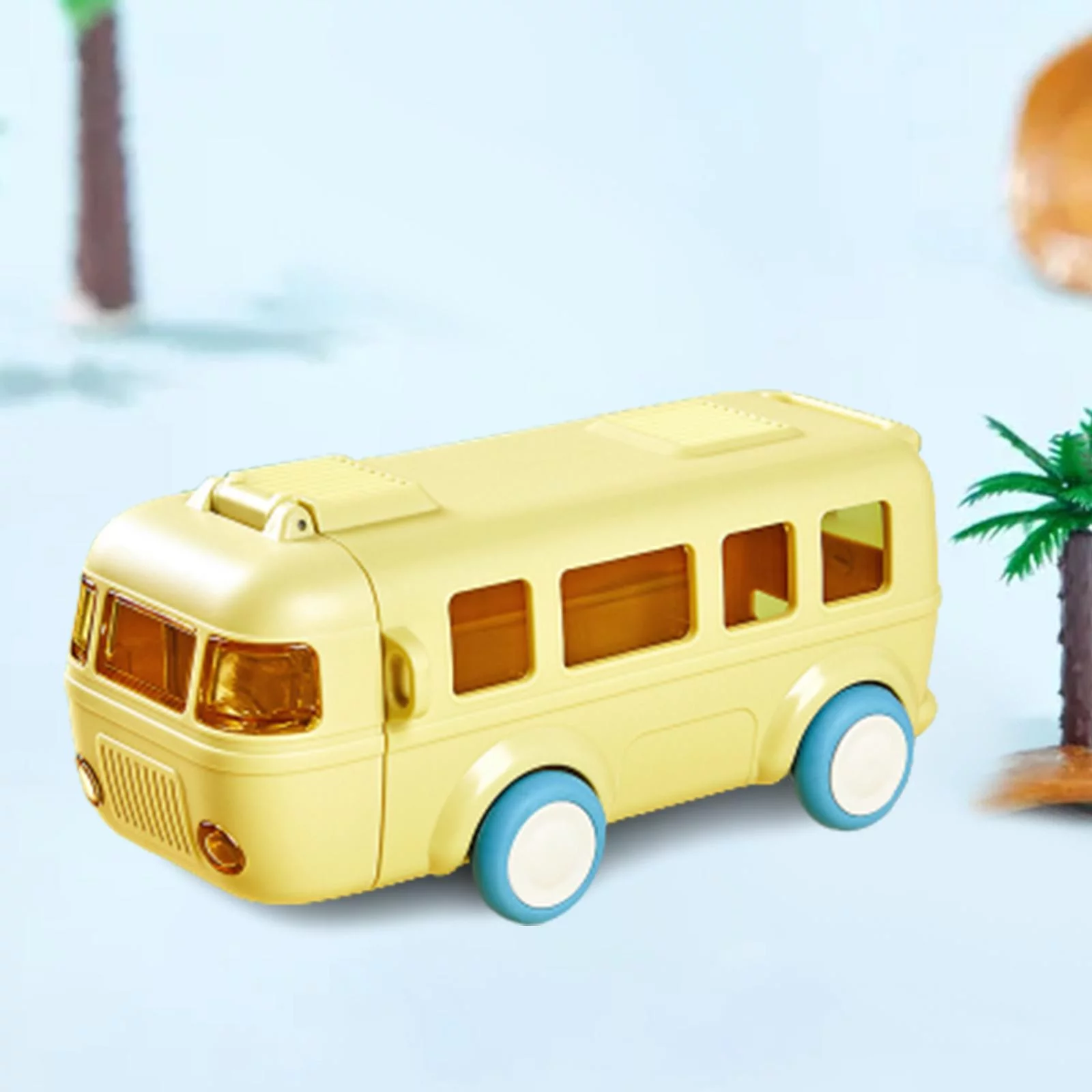 cute and cute Water Bottle Drinking Cups Toddlers Cartoon Car Kid Water Bottle Yellow