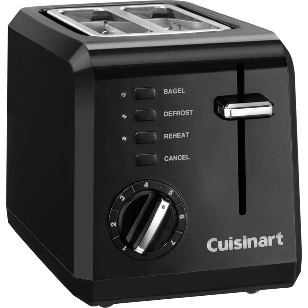 Restored Cuisinart CPT-122 Compact 2-Slice Toaster (Black) (Refurbished)