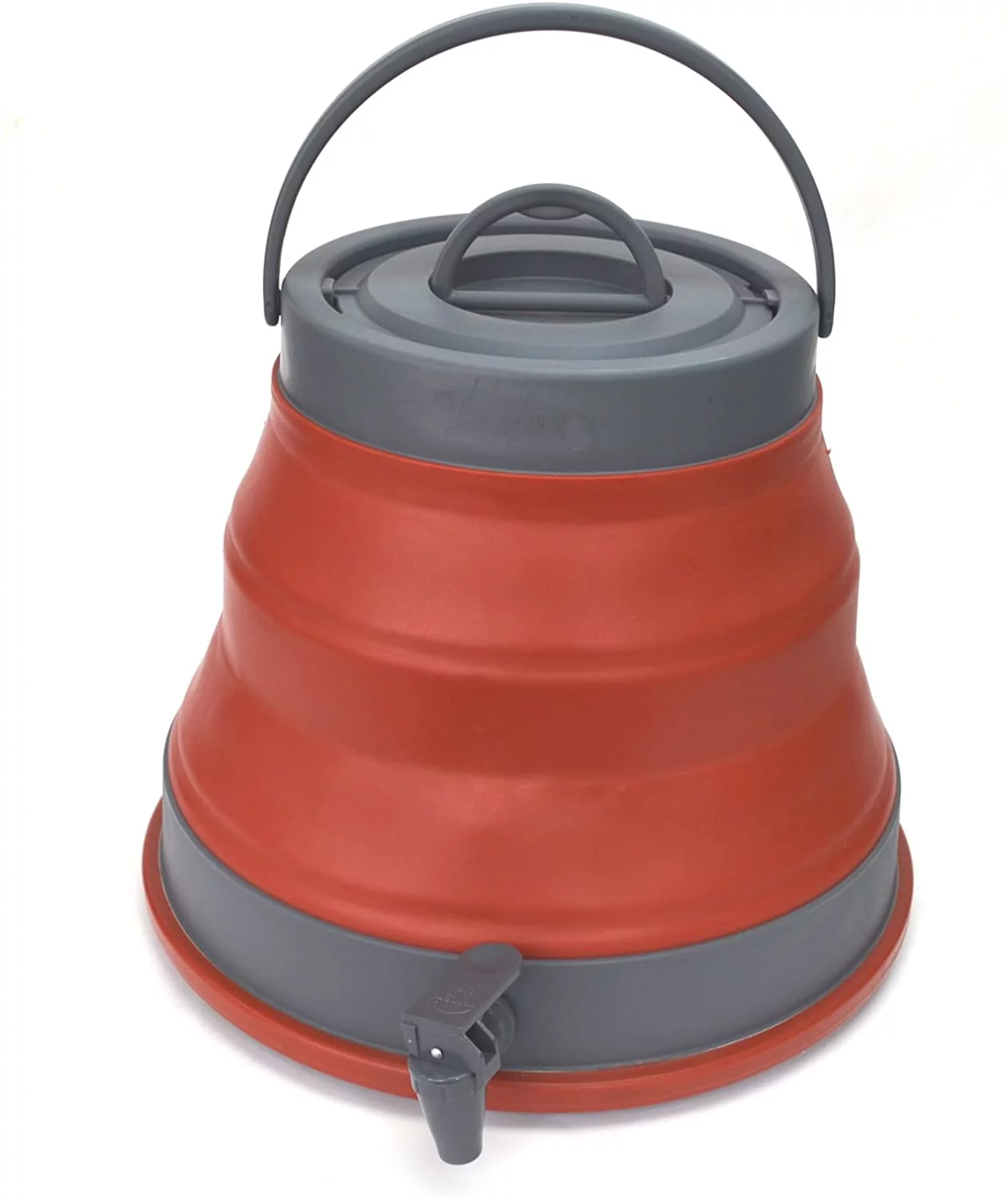 SAMMART 12.5L Portable Water Carrier,Collapsible Water Container, Emergency Cube Water Carrier, Outdoor Water Storage for Camping Hiking Climbing Backpacking Red Medium