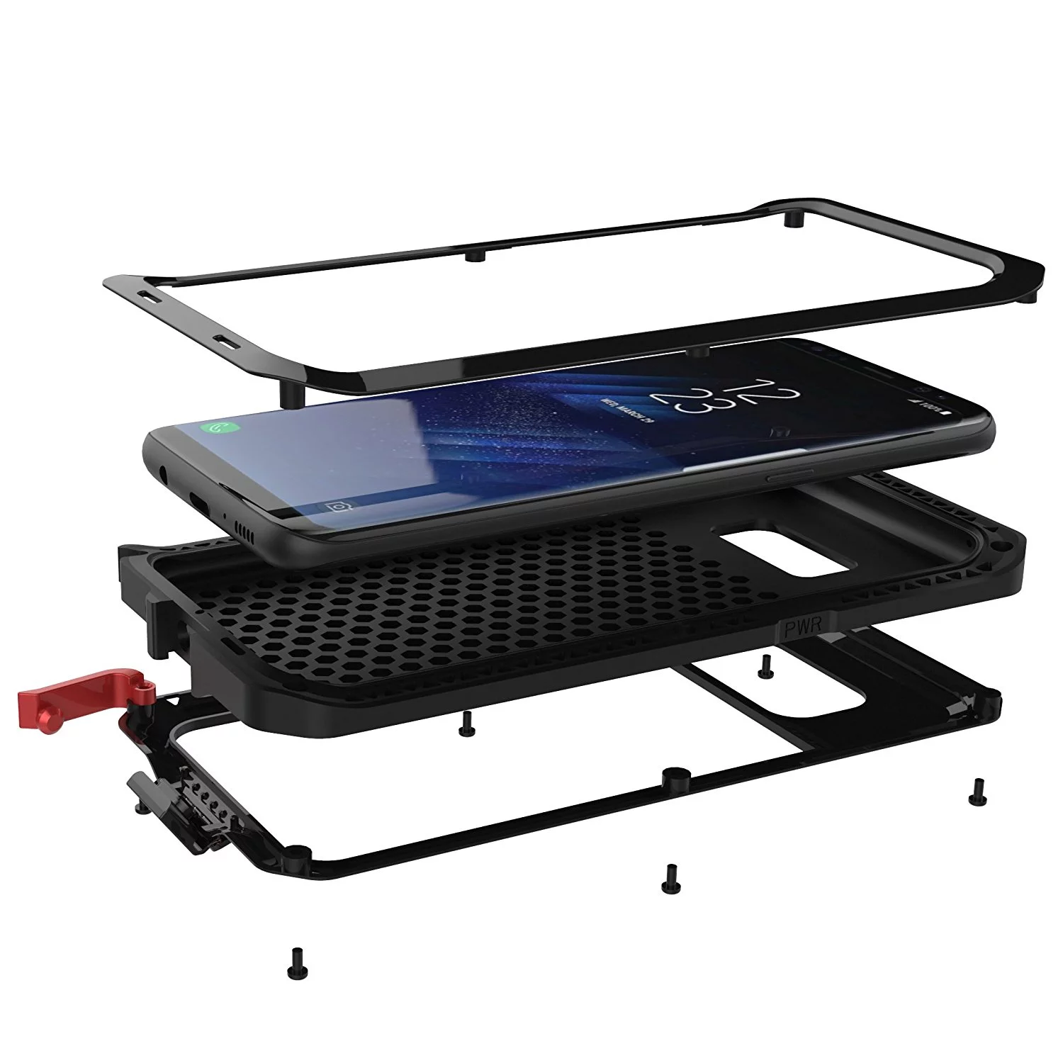 Gorilla Aluminum Metal Samsung Galaxy Note 10 Plus Case (Black) Heavy Duty Military Grade Shockproof and Scratch Resistant Protection, Rugged Outdoor Travel