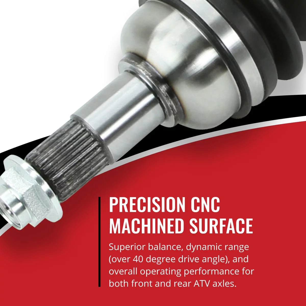 Sixity XT Front Right Axle compatible with Yamaha Big Bear 350 1998 - YFM350FWBK BKC 4X4