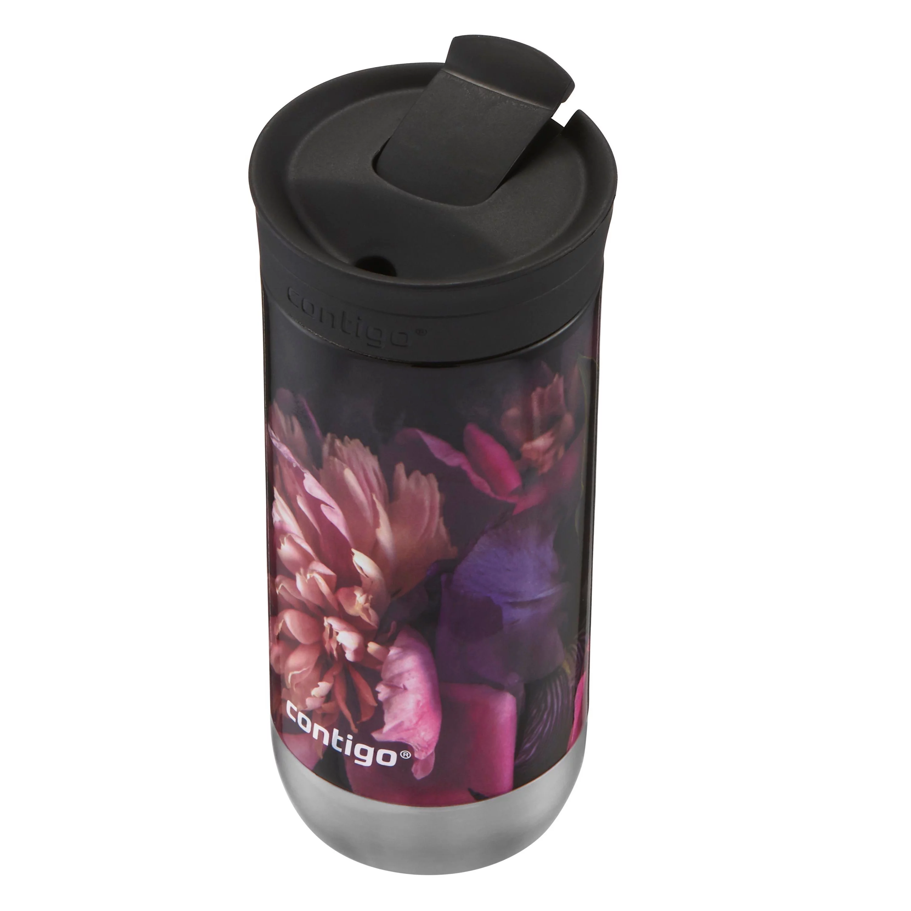 Contigo Couture Stainless Steel Travel Mug with SNAPSEAL Lid Nightflower, 16 fl oz.