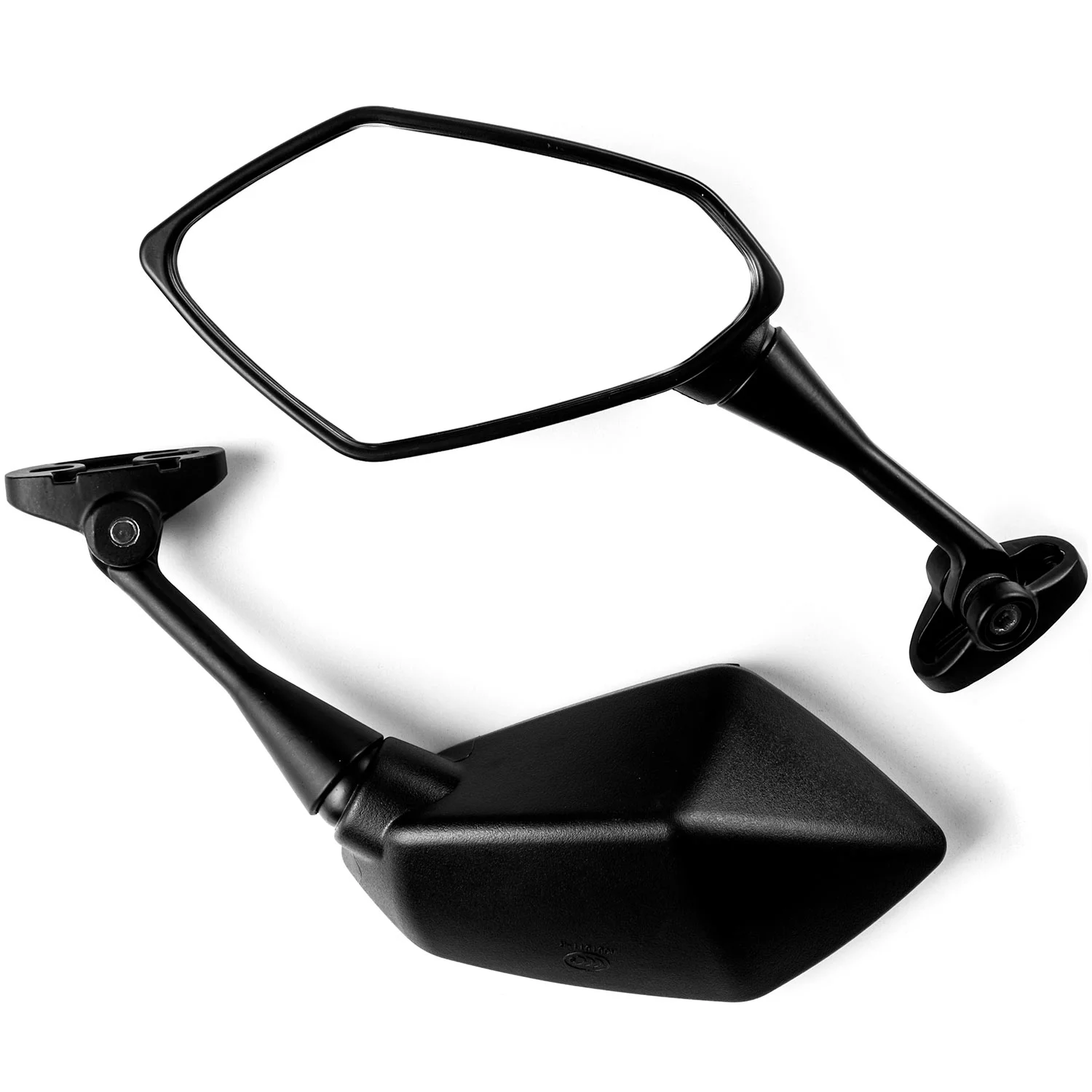 Krator Universal Black Motorcycle Mirrors Compatible with Kawasaki Ninja ZX1000 ZX-10R