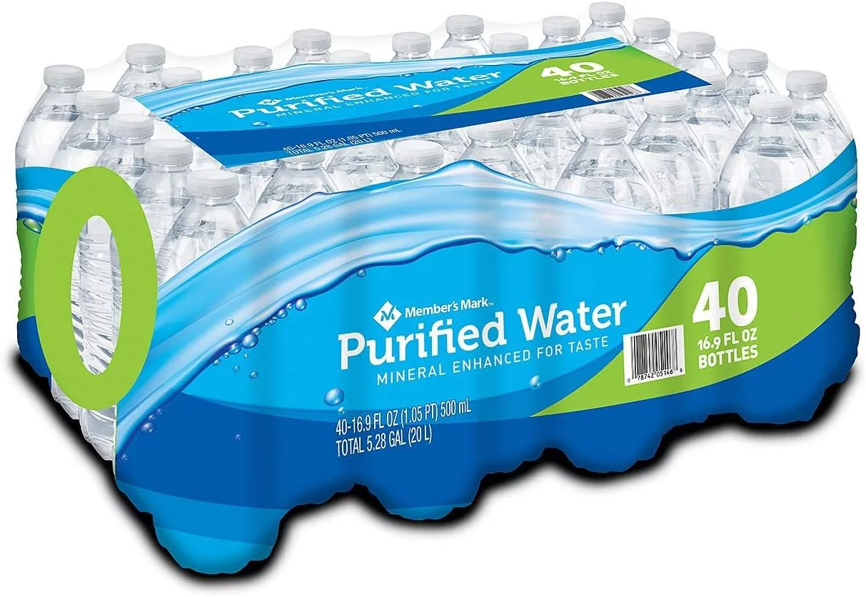 40 Piece Purified 16.9 Oz. Bottled Water,