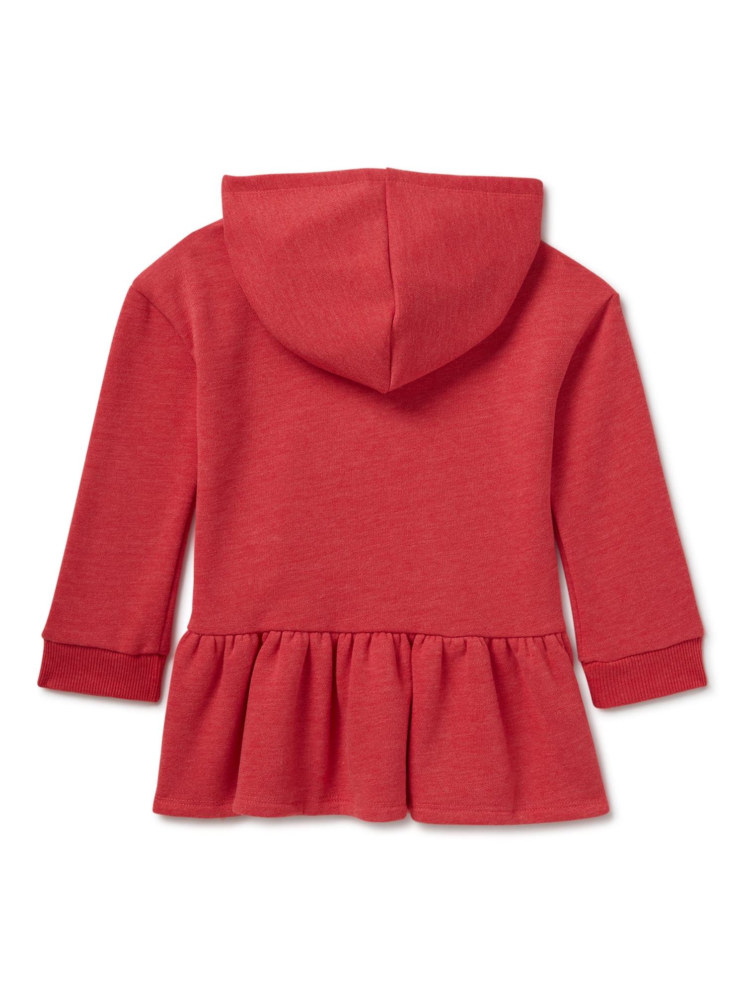 Disney Minnie Mouse and Mickey Mouse Baby and Toddler Girls Hoodie Peplum Sweatshirt and Leggings, 2-Piece Outfit Set, 12 Months-5T