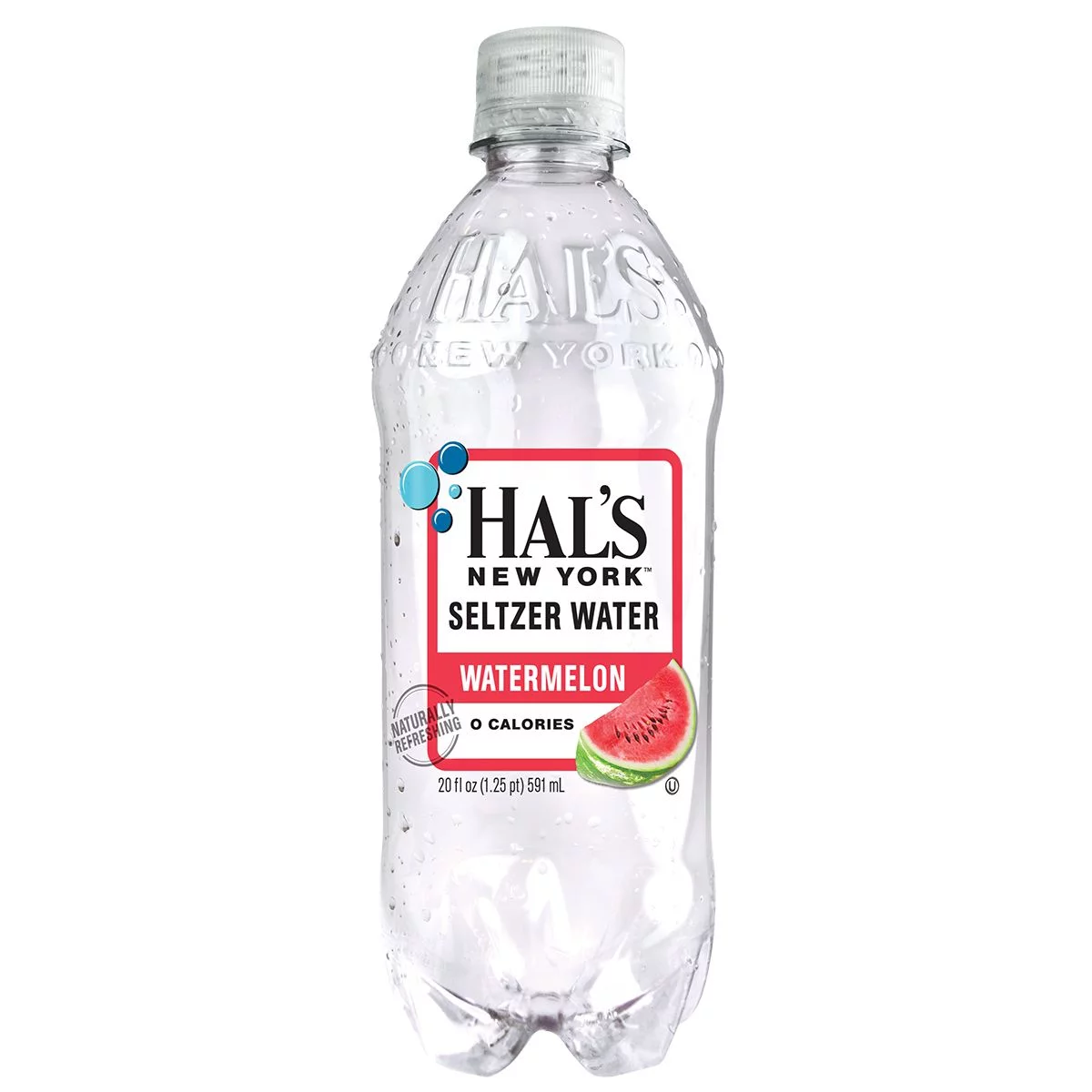 Hal's NY Beverage, Watermelon, 20 Fl Oz Bottles (12 Pack)