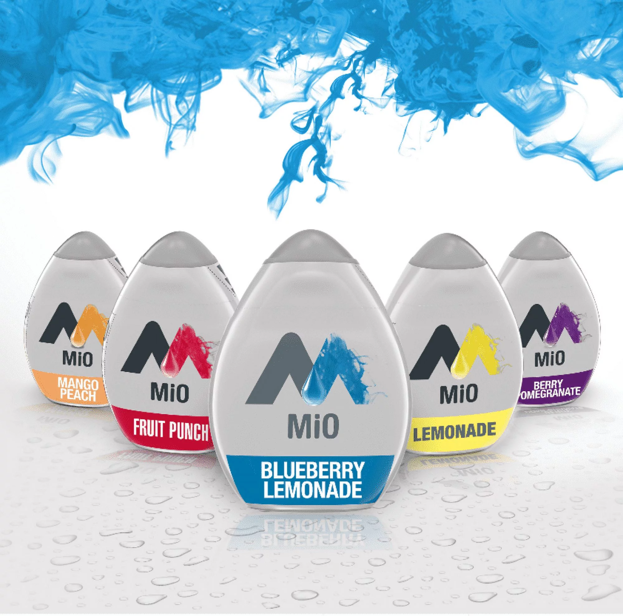 MiO Blueberry Lemonade Liquid Water Enhancer , Caffeine Free, 1.62 fl oz Bottle (Pack-5)