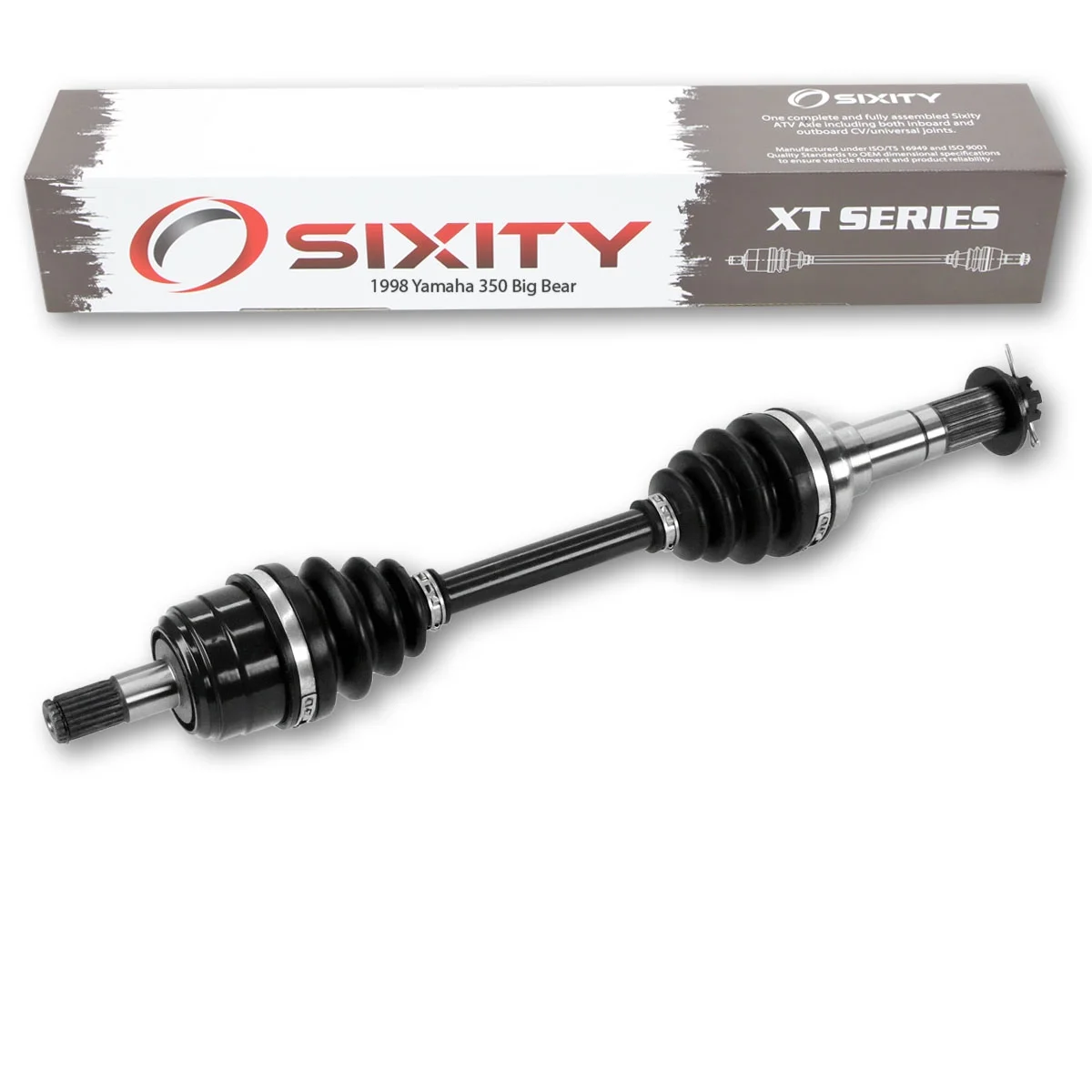 Sixity XT Front Right Axle compatible with Yamaha Big Bear 350 1998 - YFM350FWBK BKC 4X4