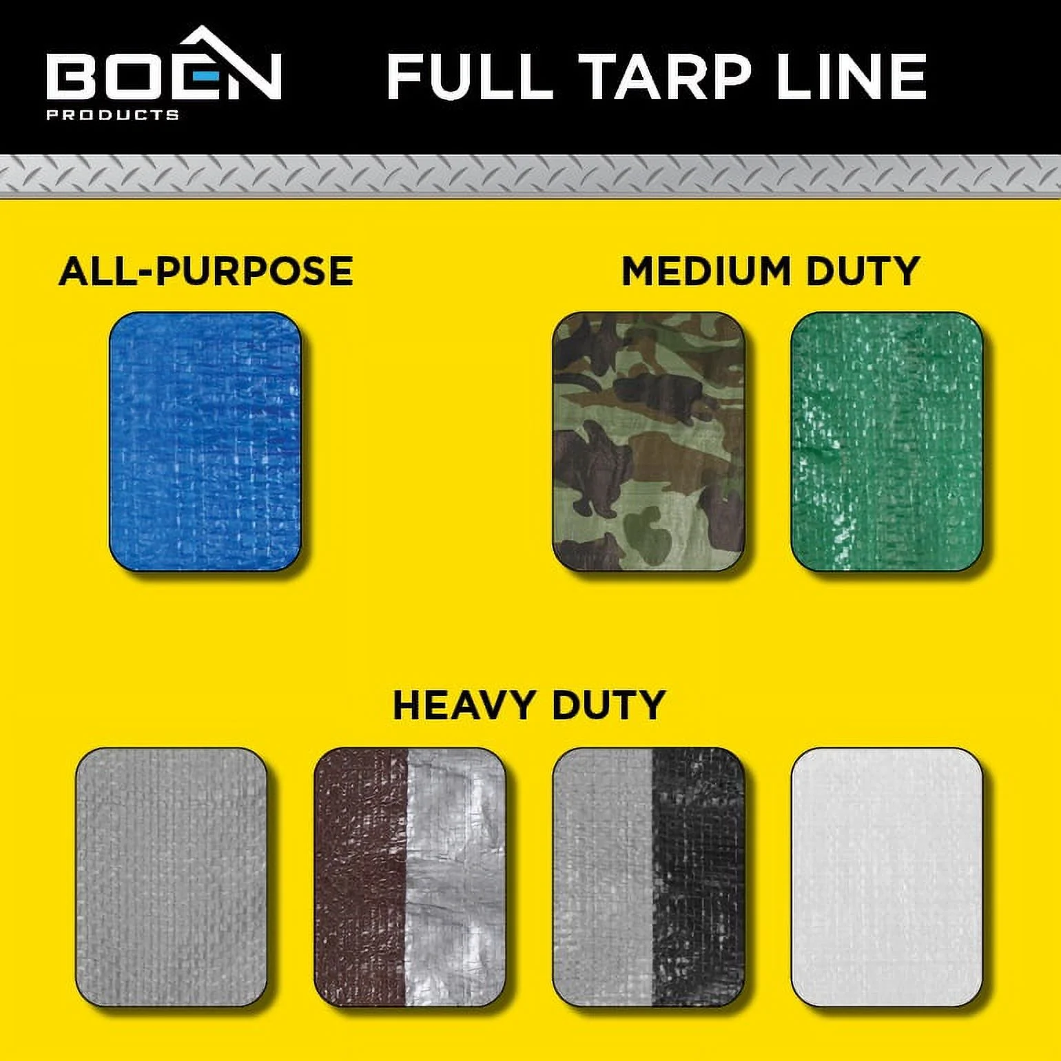 Boen 40' x 40' All Purpose Blue Tarp