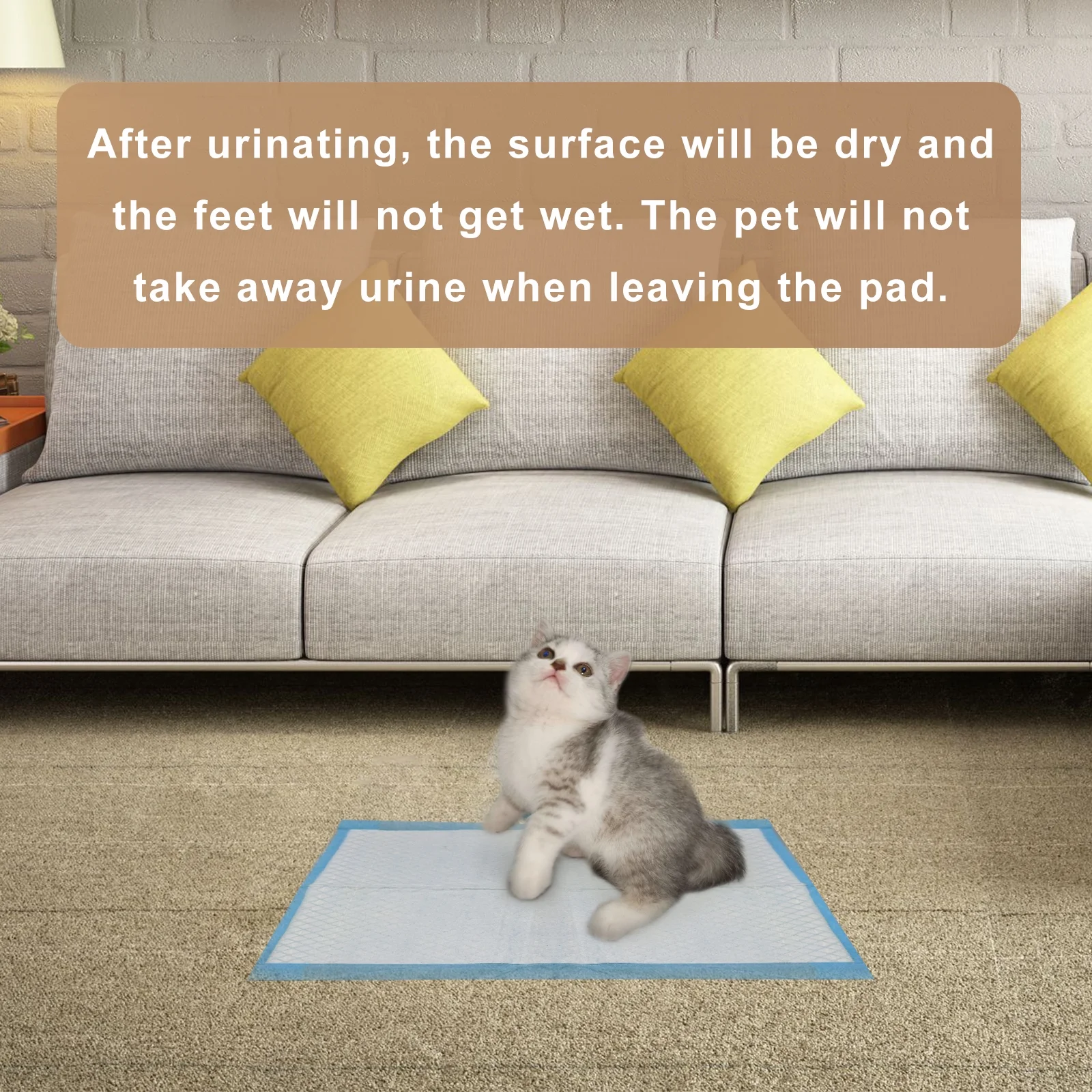 Ryanstar Racing Cat Litter Box Pads Blue Fresh Scent 40 Count Disposable Cat Litter Mat Refills for Kittens Puppies Small Pets