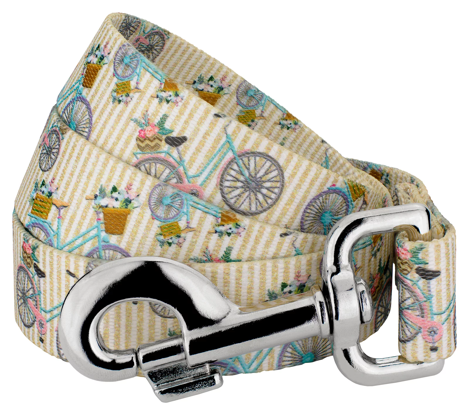 Country Brook Petz® 5/8 inch Vintage Bicycles Dog Leash Limited Edition, 6 Foot