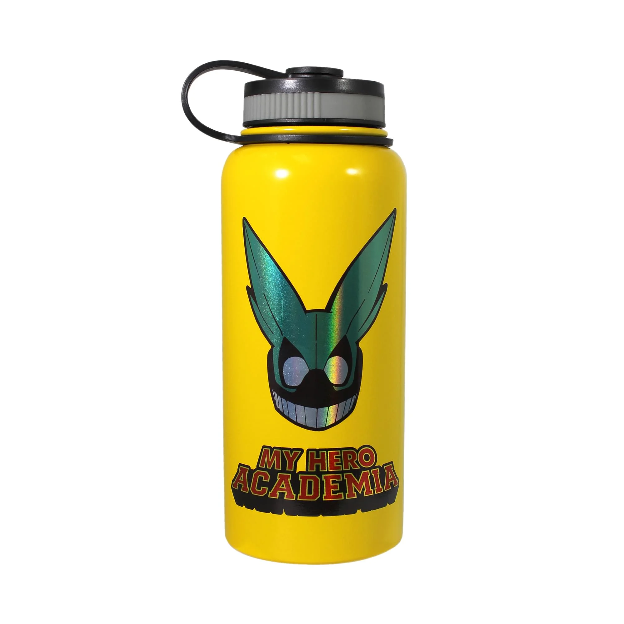 Official Licensed My Hero Academia Stainless Steel Water Bottle, 34 oz, Deku by Just Funky